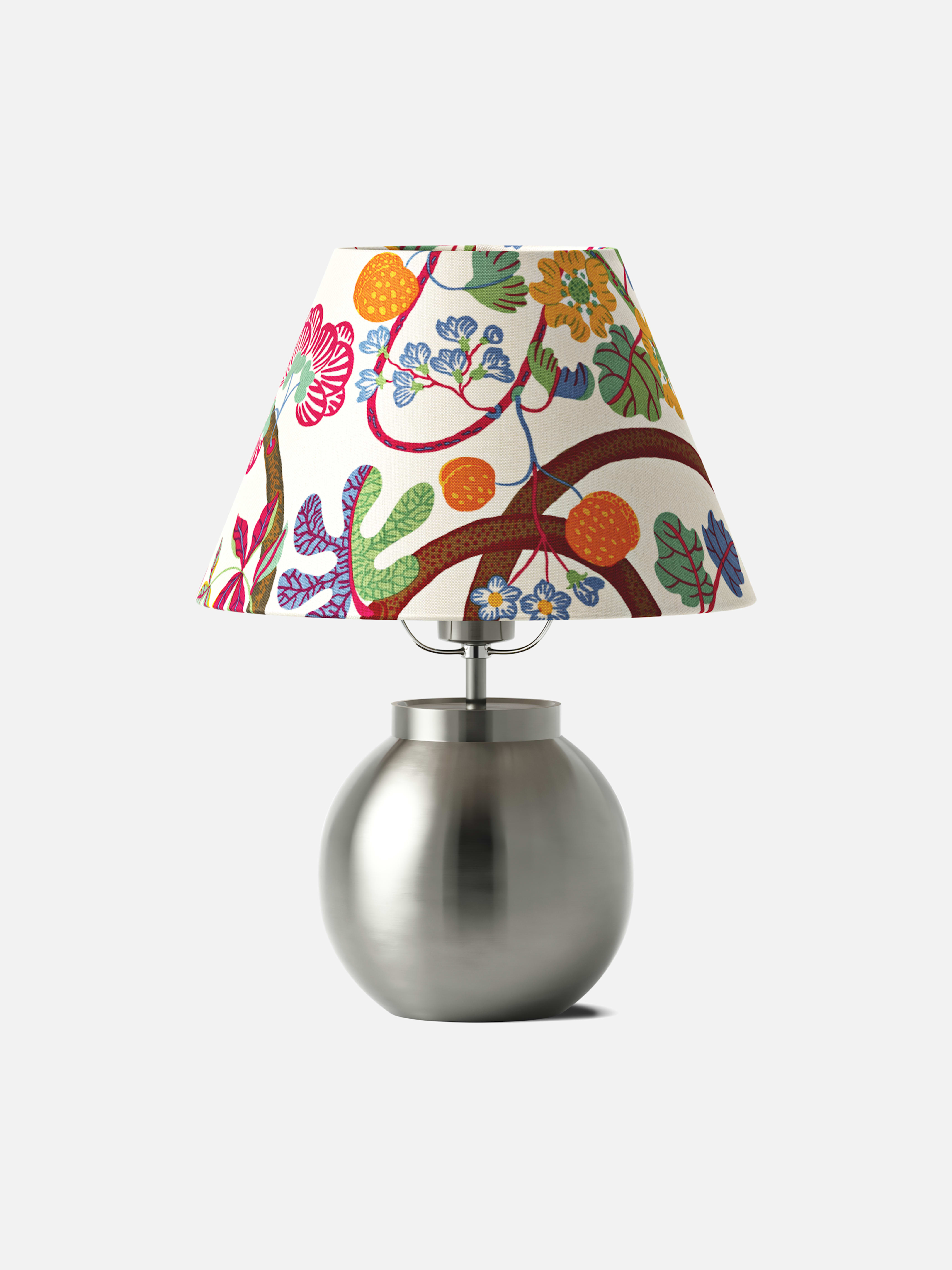 Table Lamp Ball Pewter
