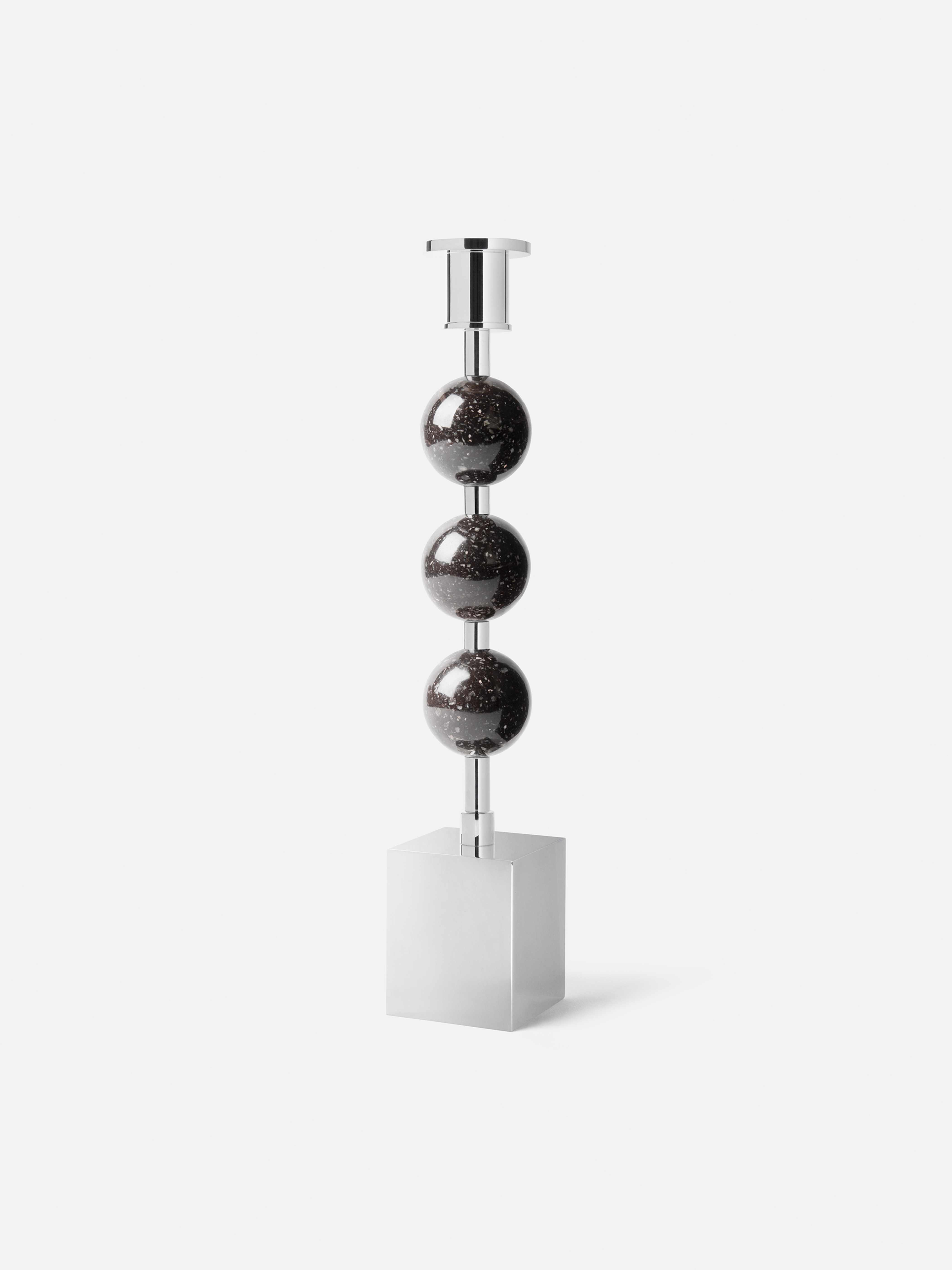 Candle Holder Three Globes