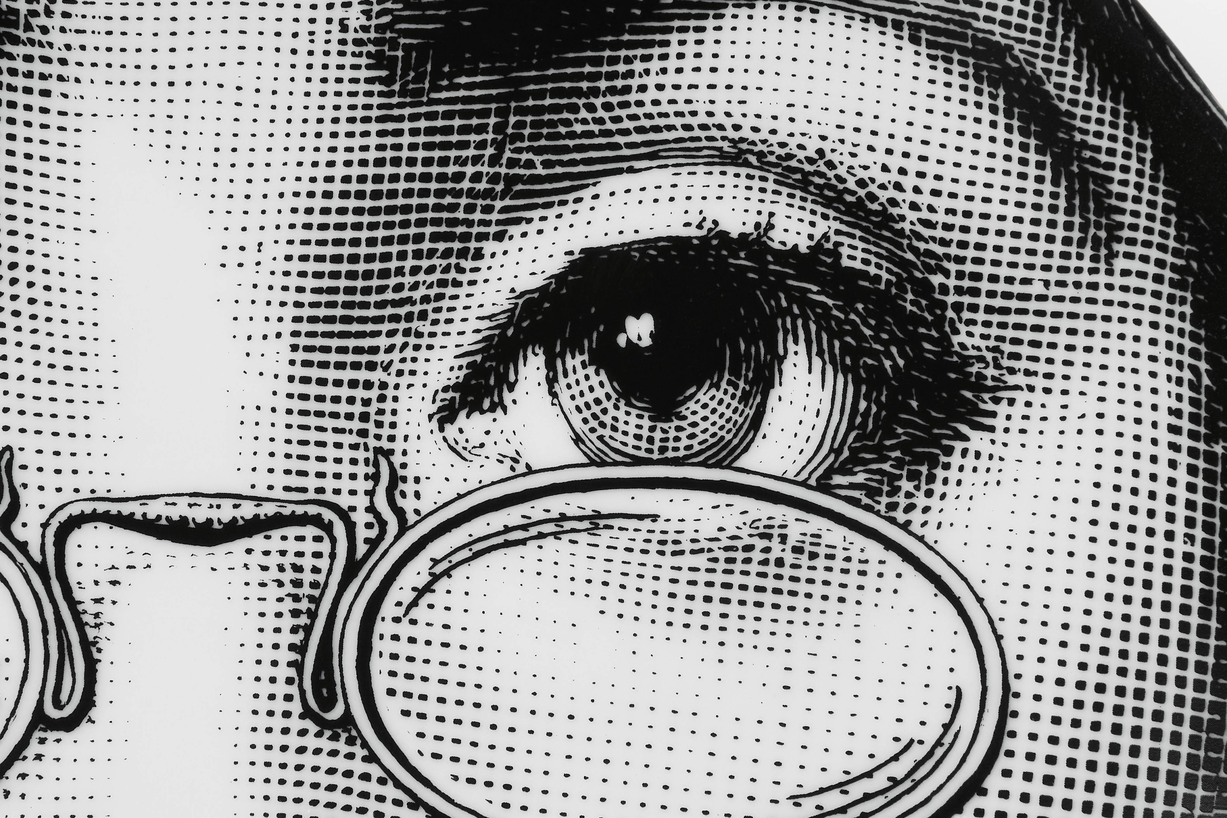 Plate Fornasetti – 155 Black & White