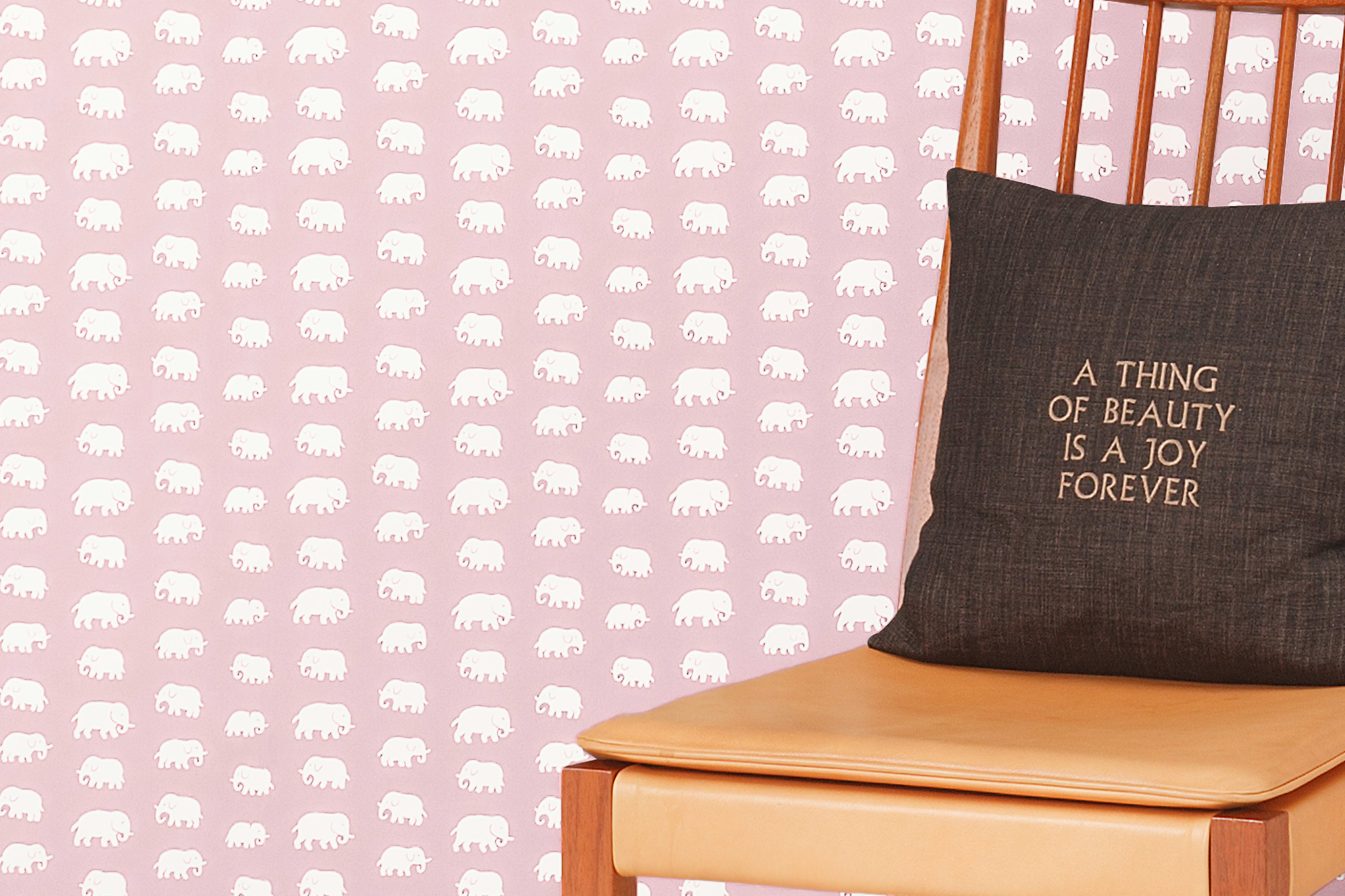 Wallpaper Sample Elefant Pink