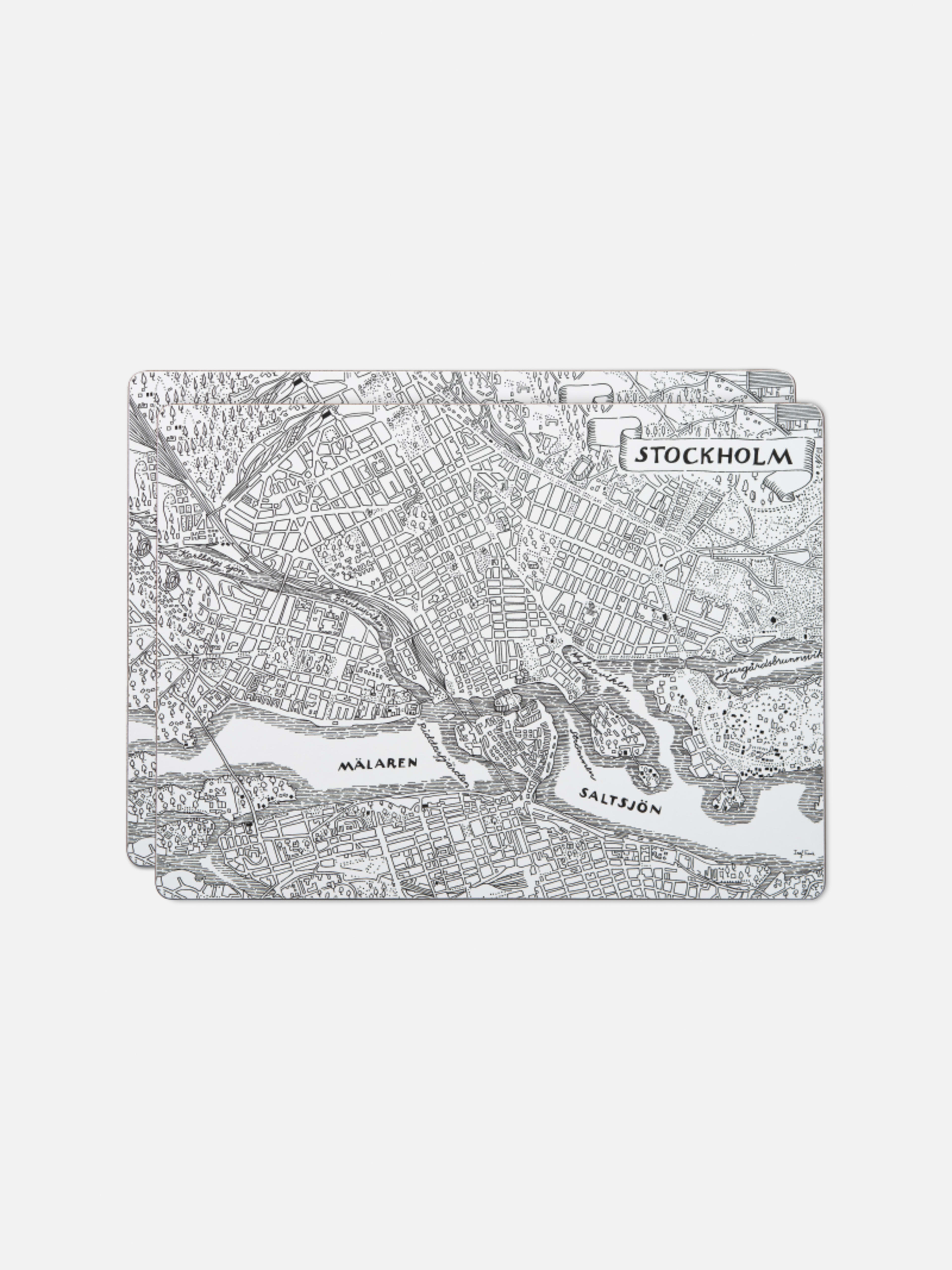 Placemat Stockholmskartan