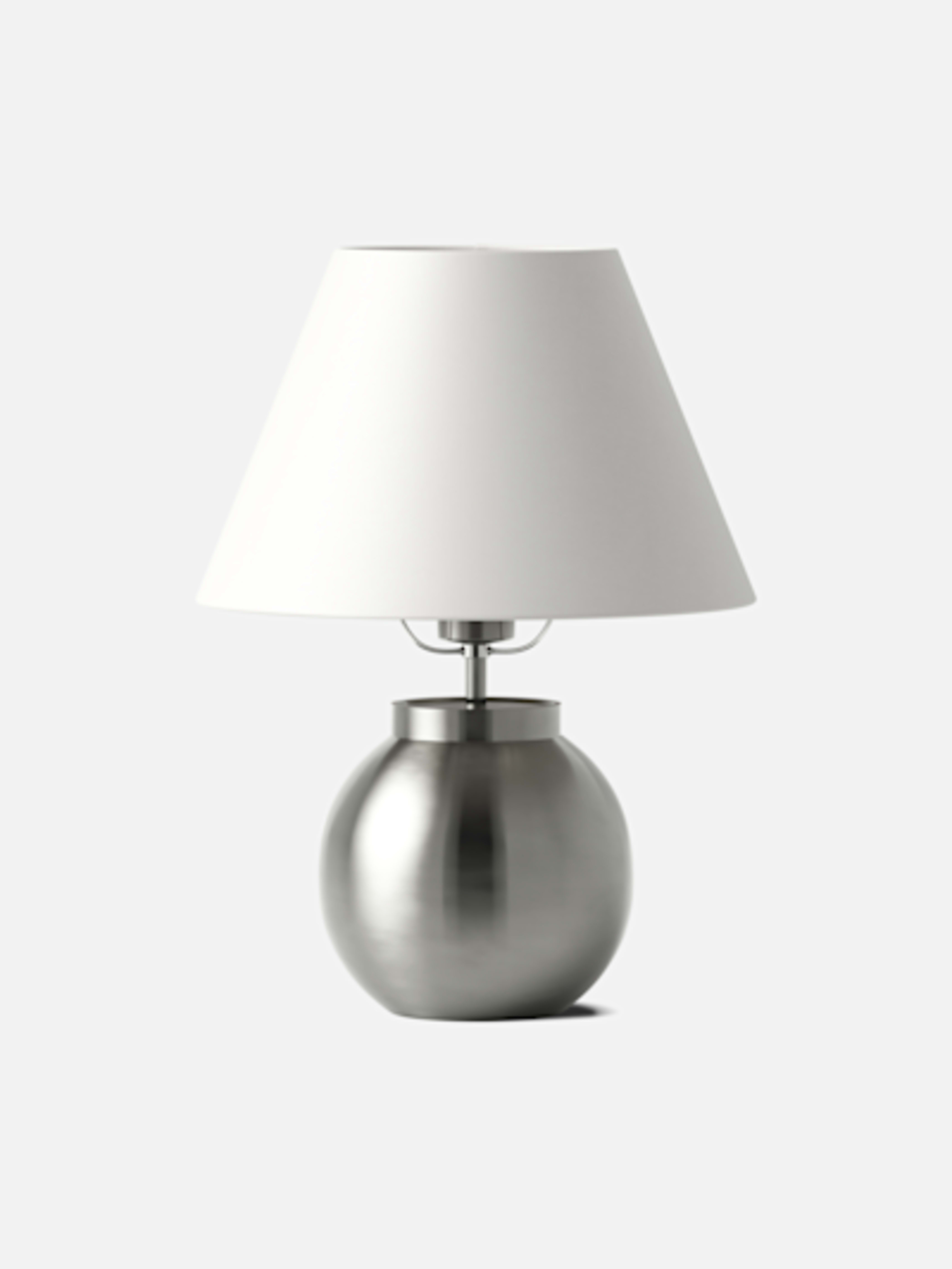 Table Lamp Ball Pewter