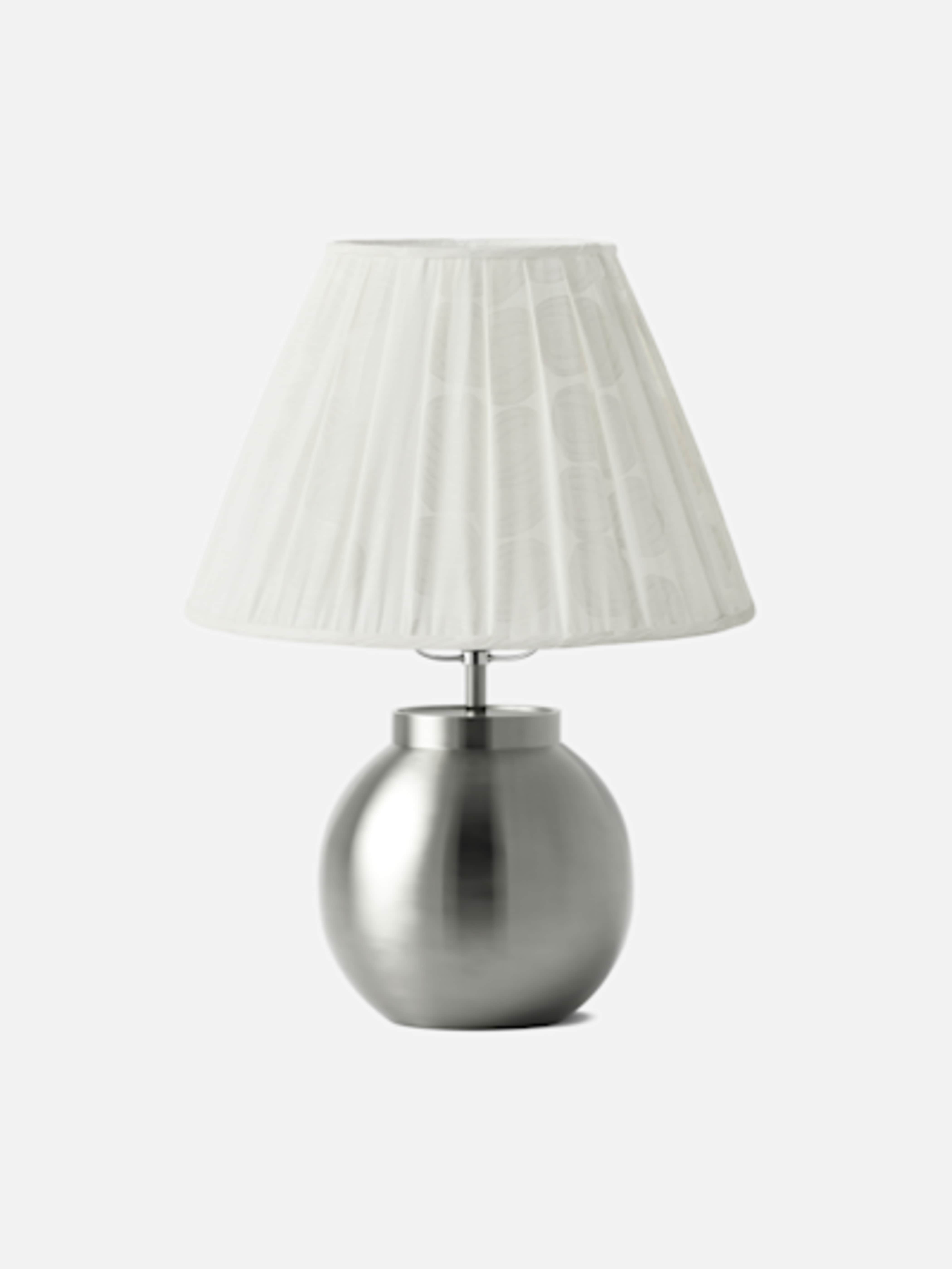 Table Lamp Ball Pewter