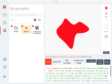 SVGX features: Bookmarks