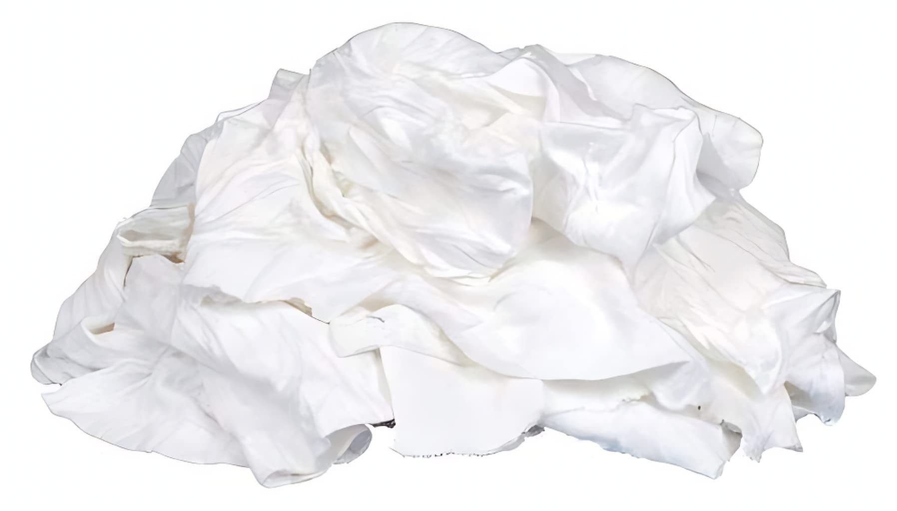 WHITE TSHIRT COTTON WASTE — COTTON WASTE