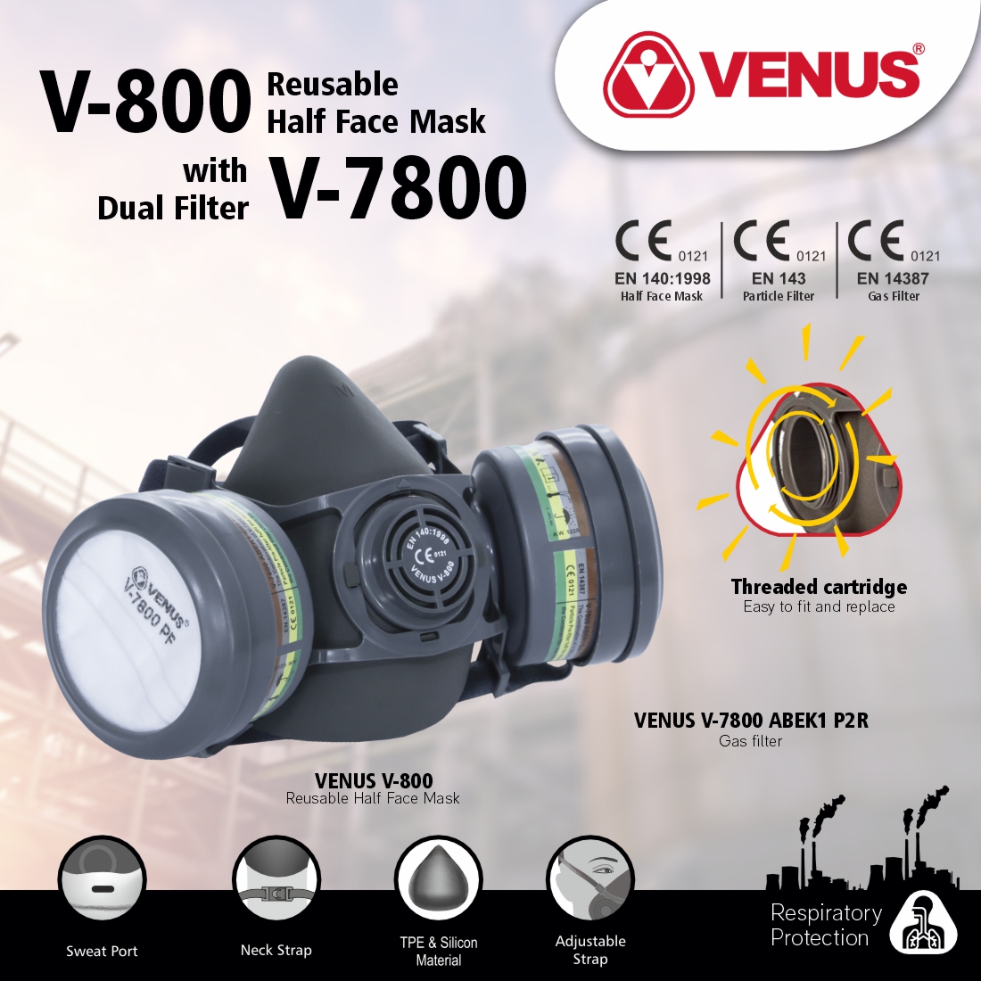 Venus V-800 +V-7800 Abek1 P2r Combo 
