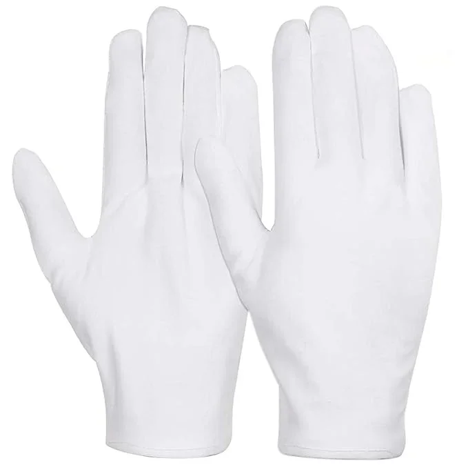 White Cotton Hand Gloves
