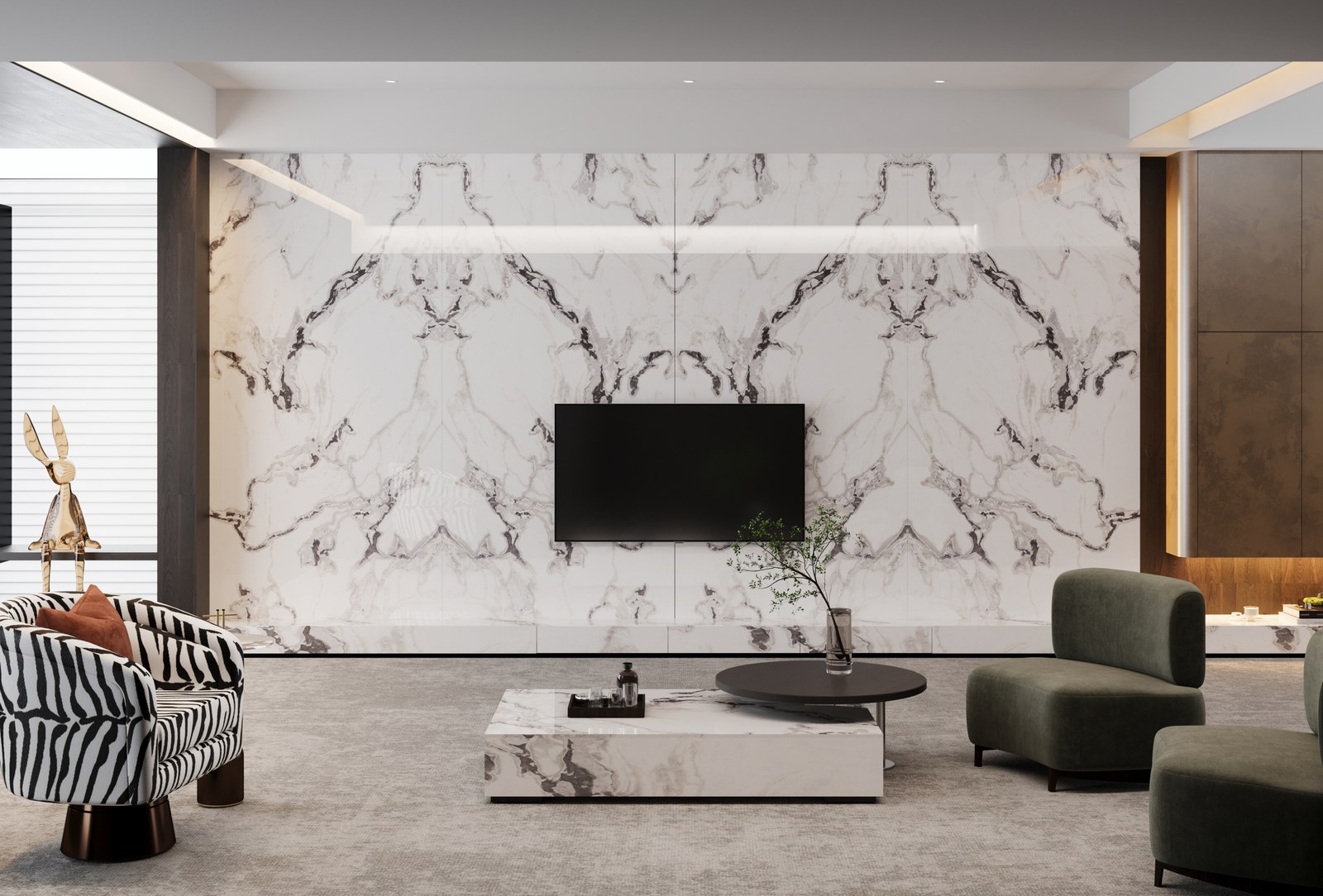Arctic Marble Sintered Stone Slab product view
