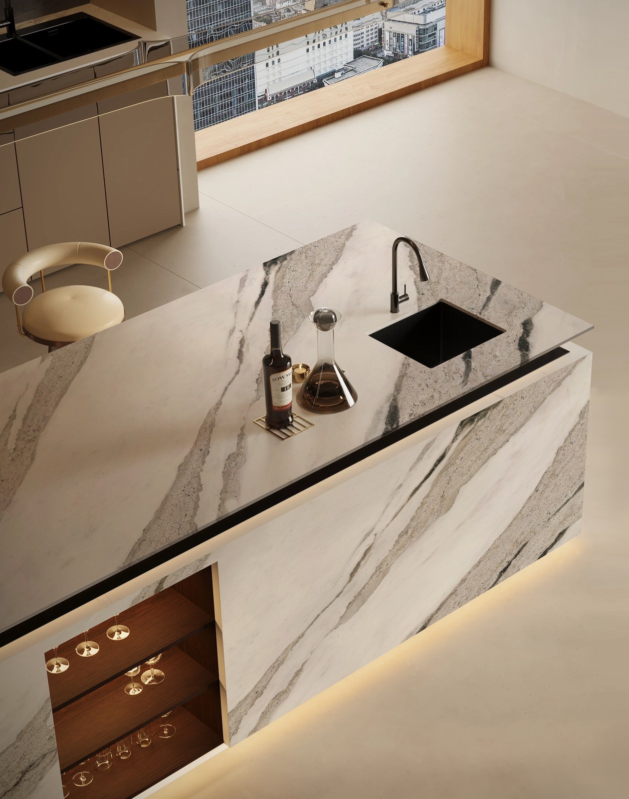 Ash Whisper Sintered Stone Slab product view