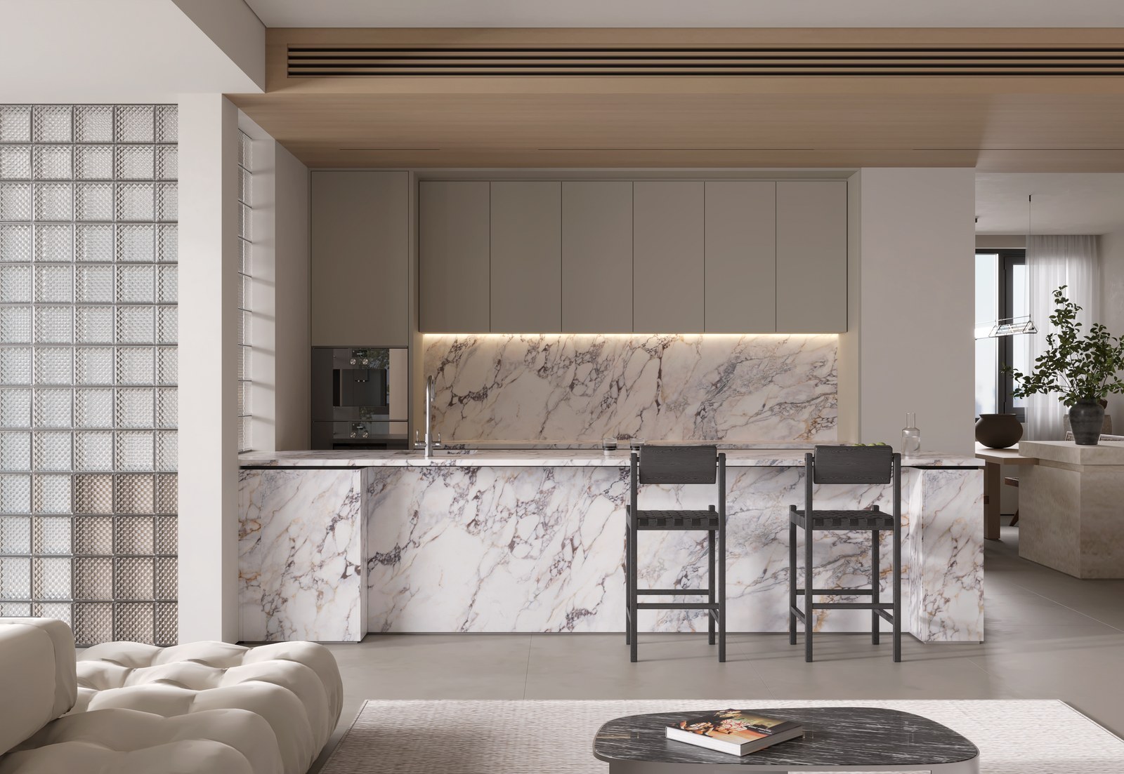 Brighton Pearl Sintered Stone Slab product view
