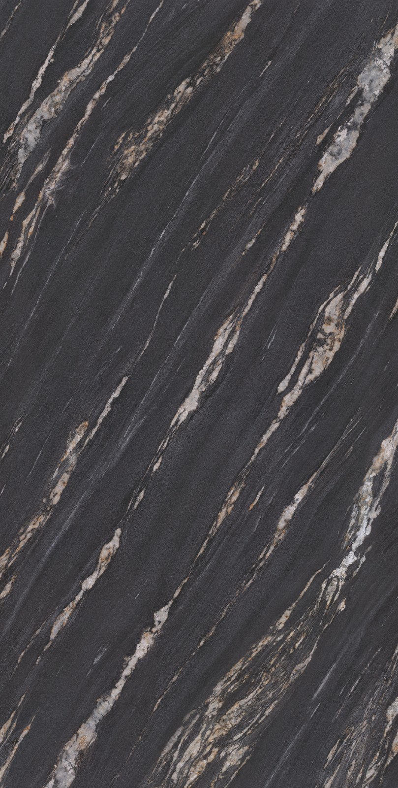 Black Cosmic Sintered Stone Slab in space