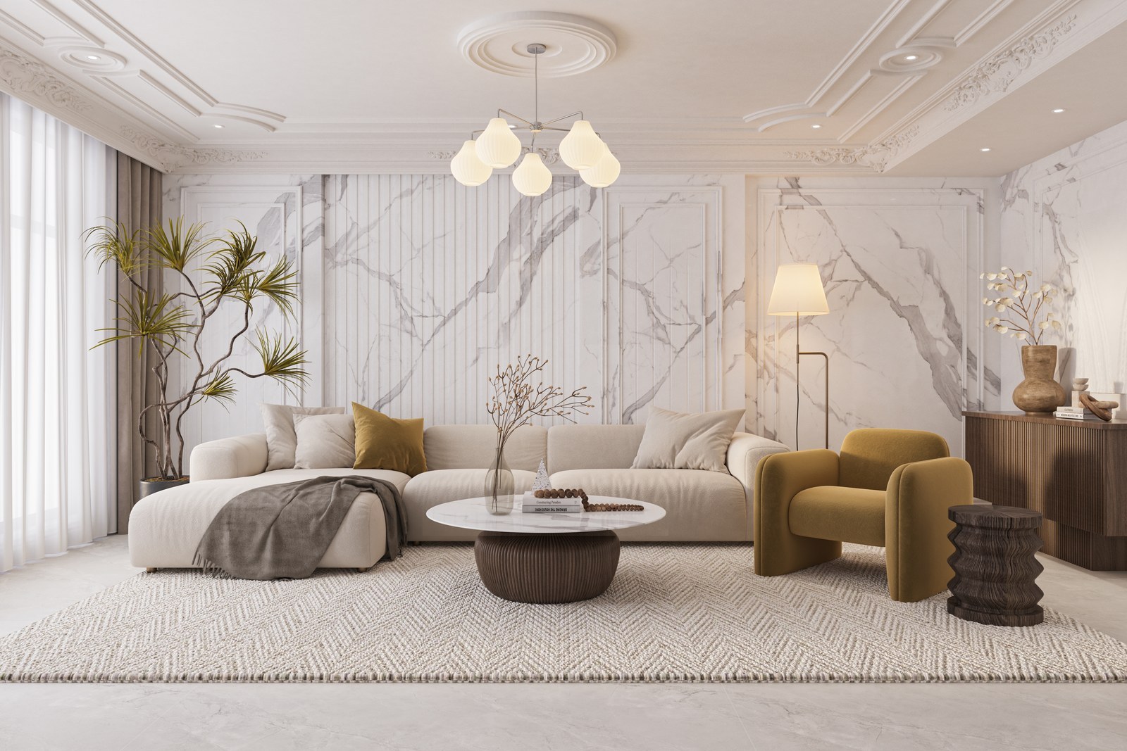 Sliver White Sintered Stone Slab product view