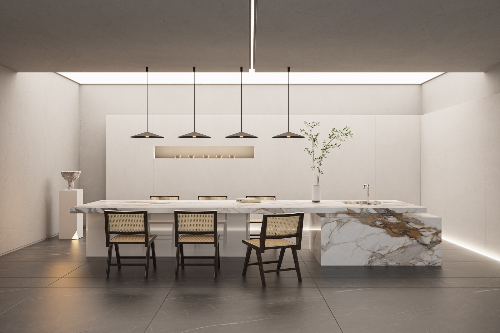 Calacatta Dorado Sintered Stone Slab product view