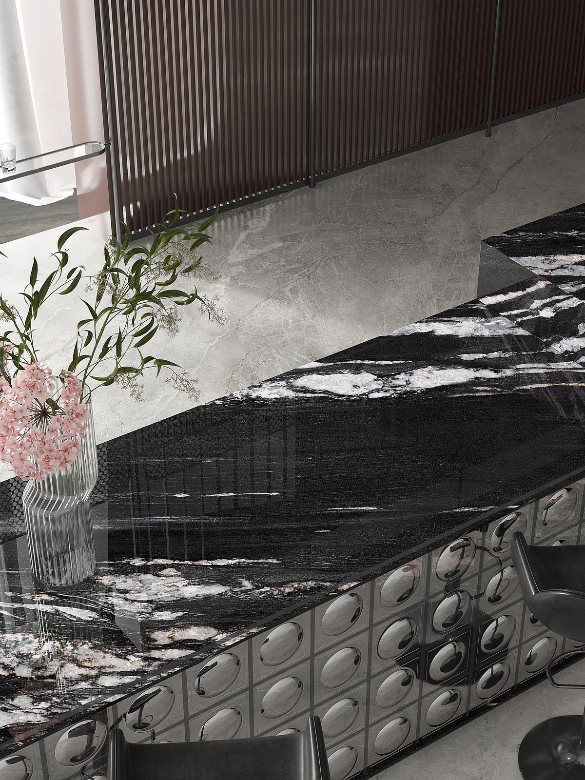 Black Comic-N Sintered Stone Slab product view