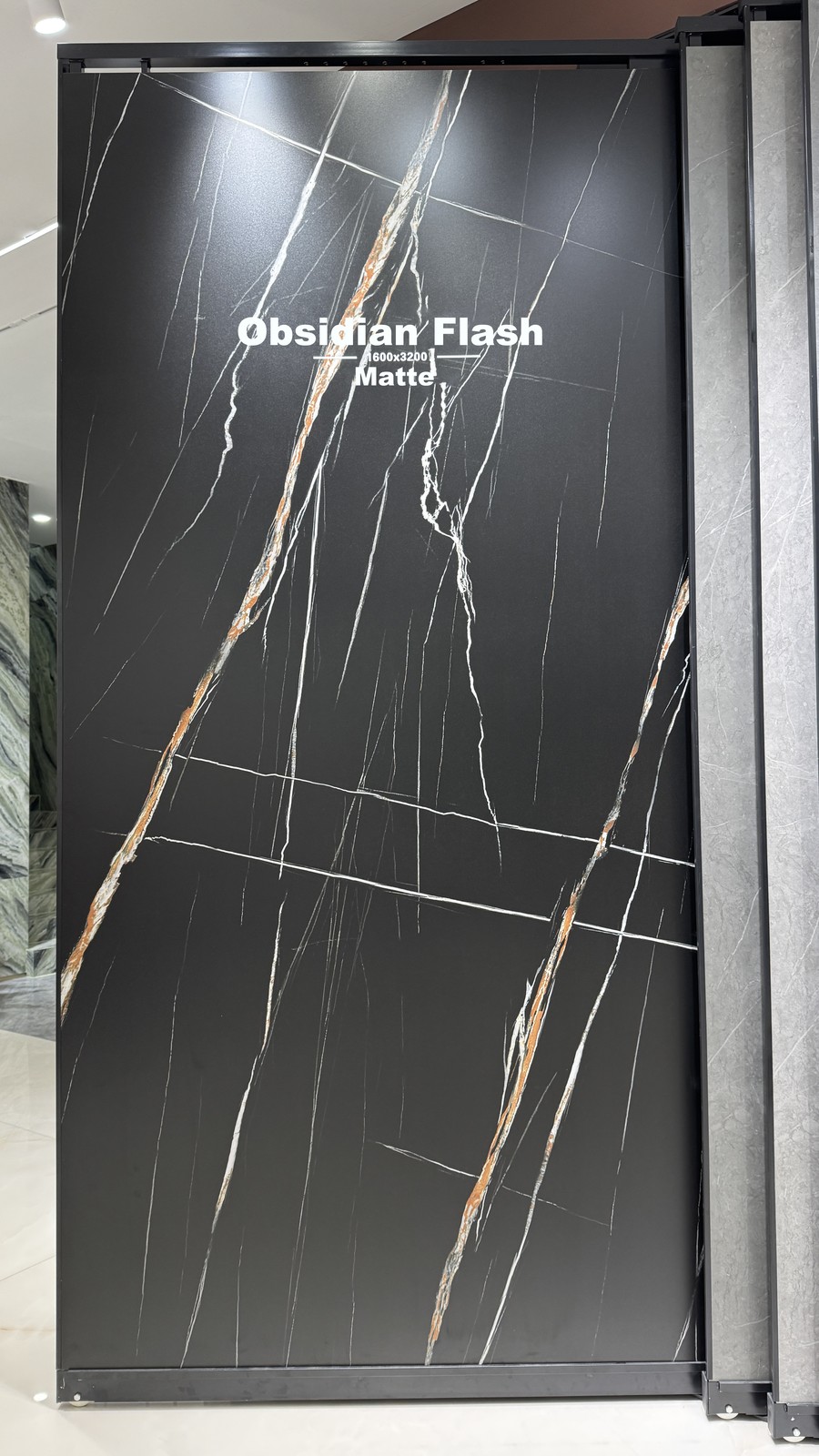 Obsidian Flash Sintered Stone Slab view 3