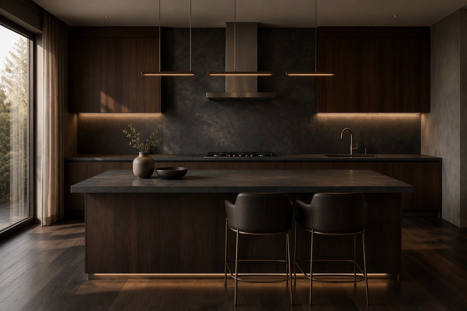 Chrome Noir Sintered Stone Slab product view