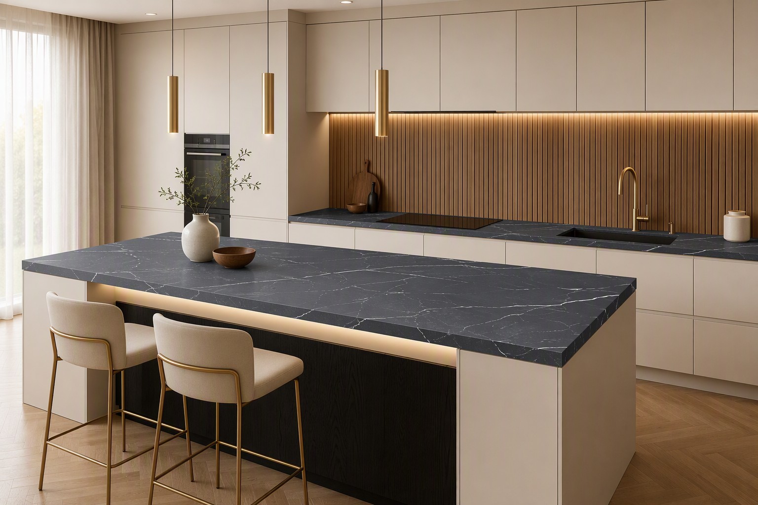 Midnight Nero Sintered Stone Slab product view