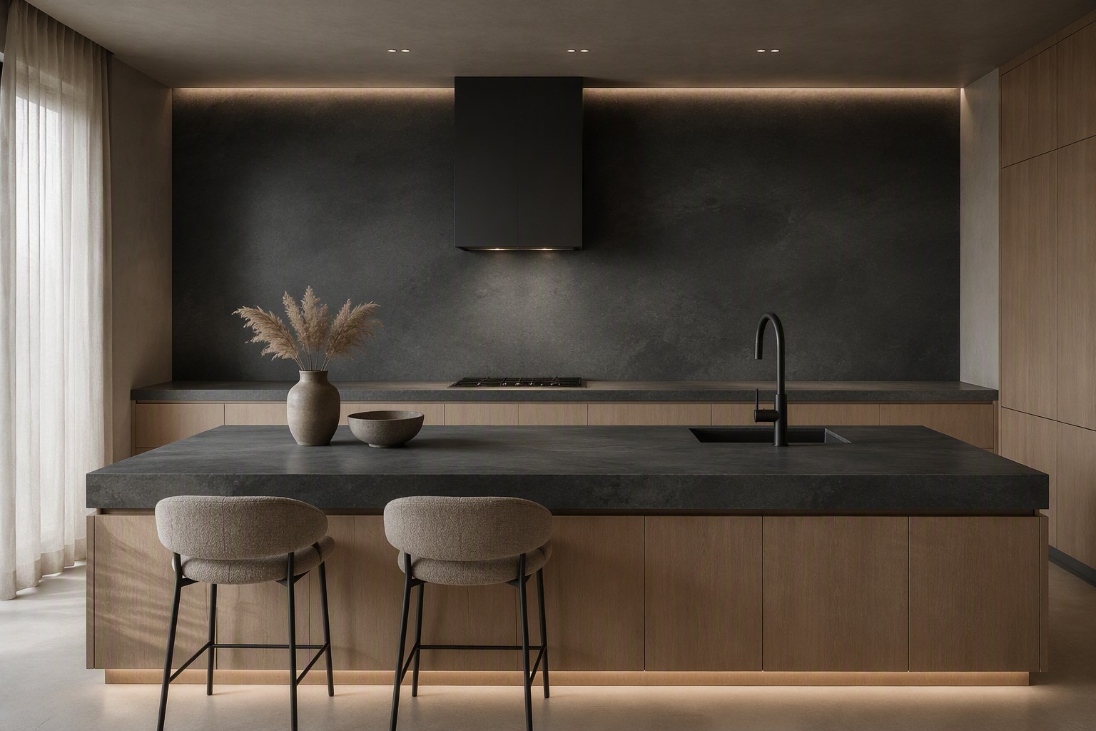 Obsidian Mist Sintered Stone Slab view 5