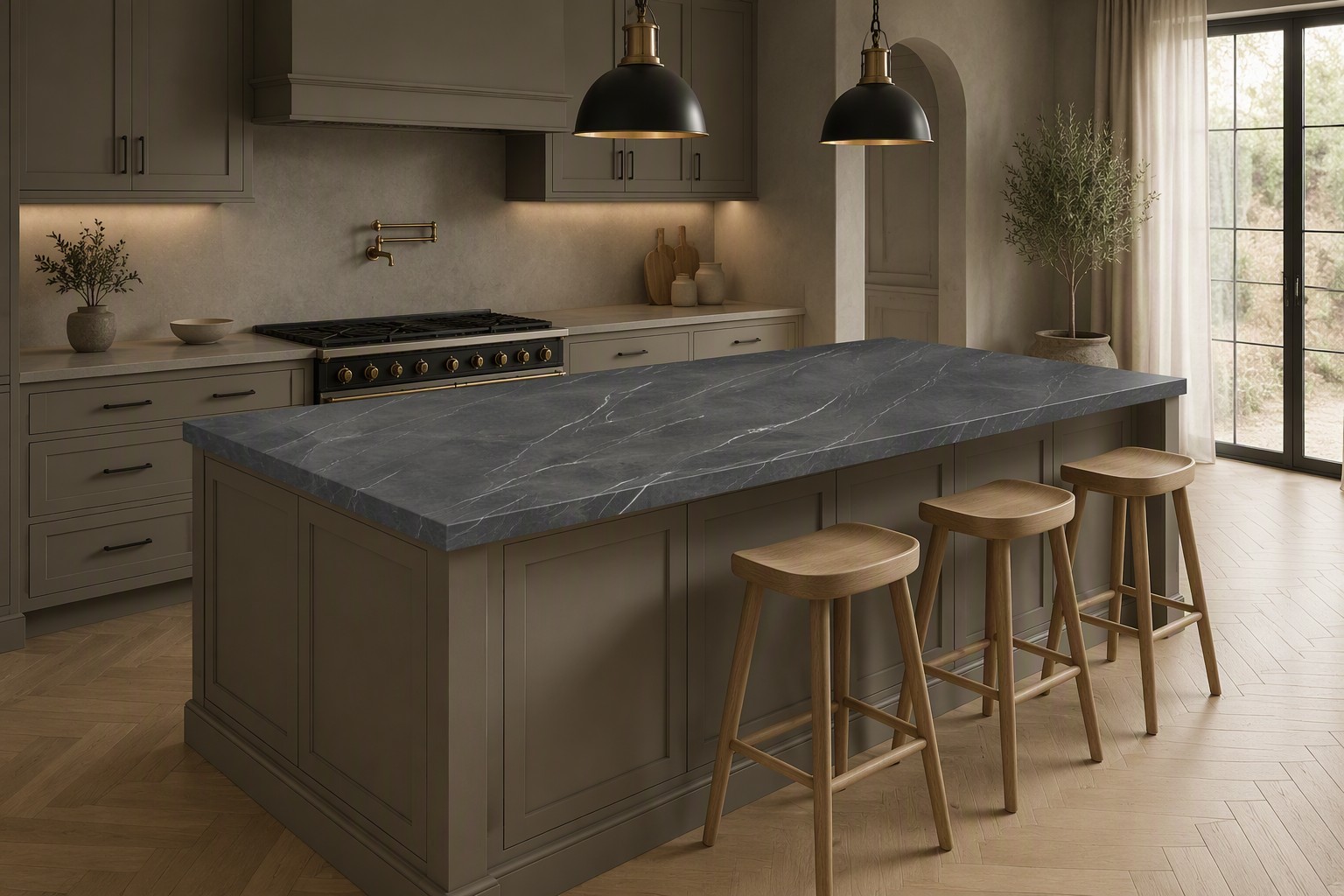 Bohemian Ash Sintered Stone Slab product view