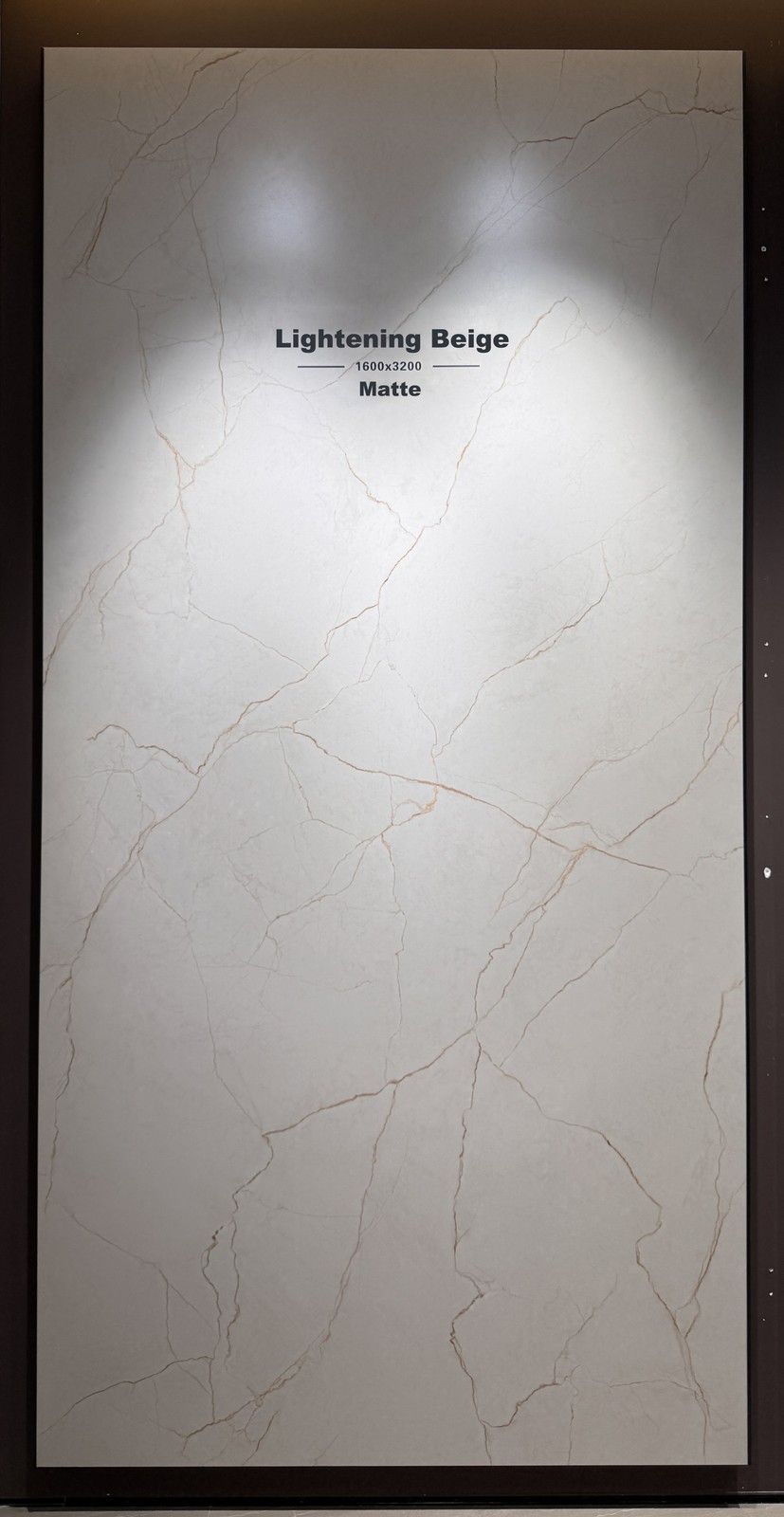 Lightening Beige Sintered Stone Slab view 3