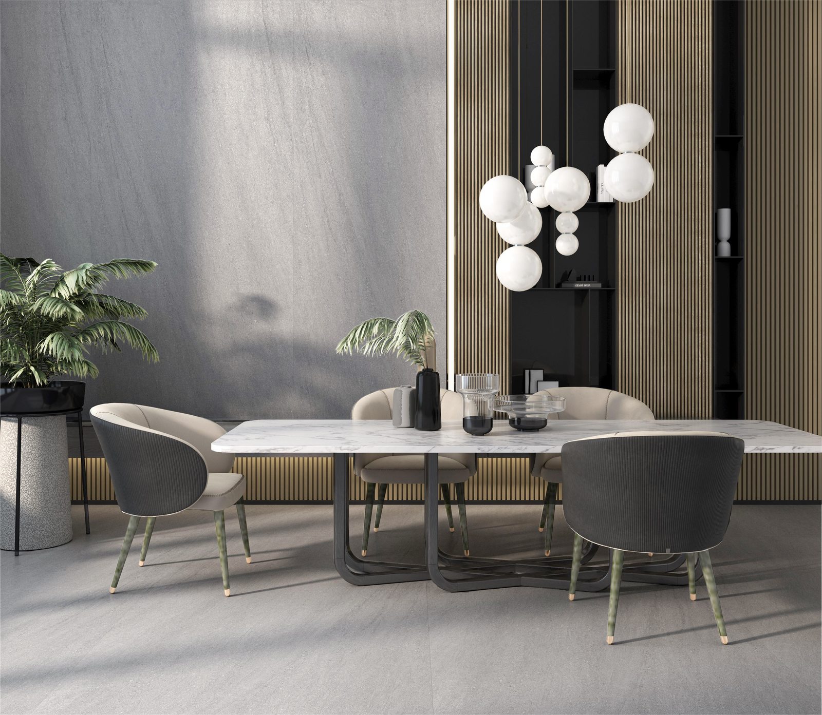 Andica Grey Sintered Stone Slab product view
