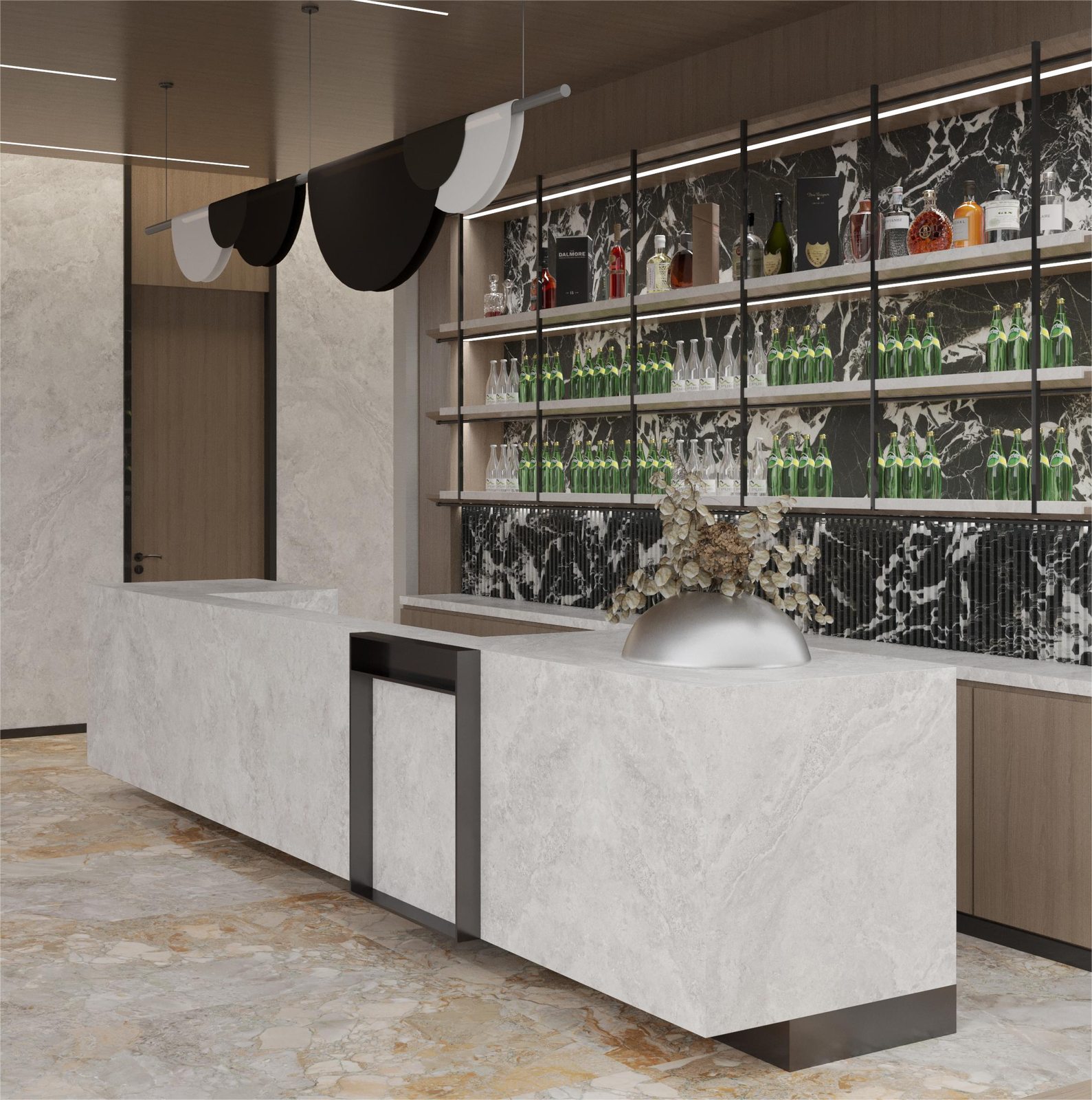 Storm Bianco Sintered Stone Slab product view