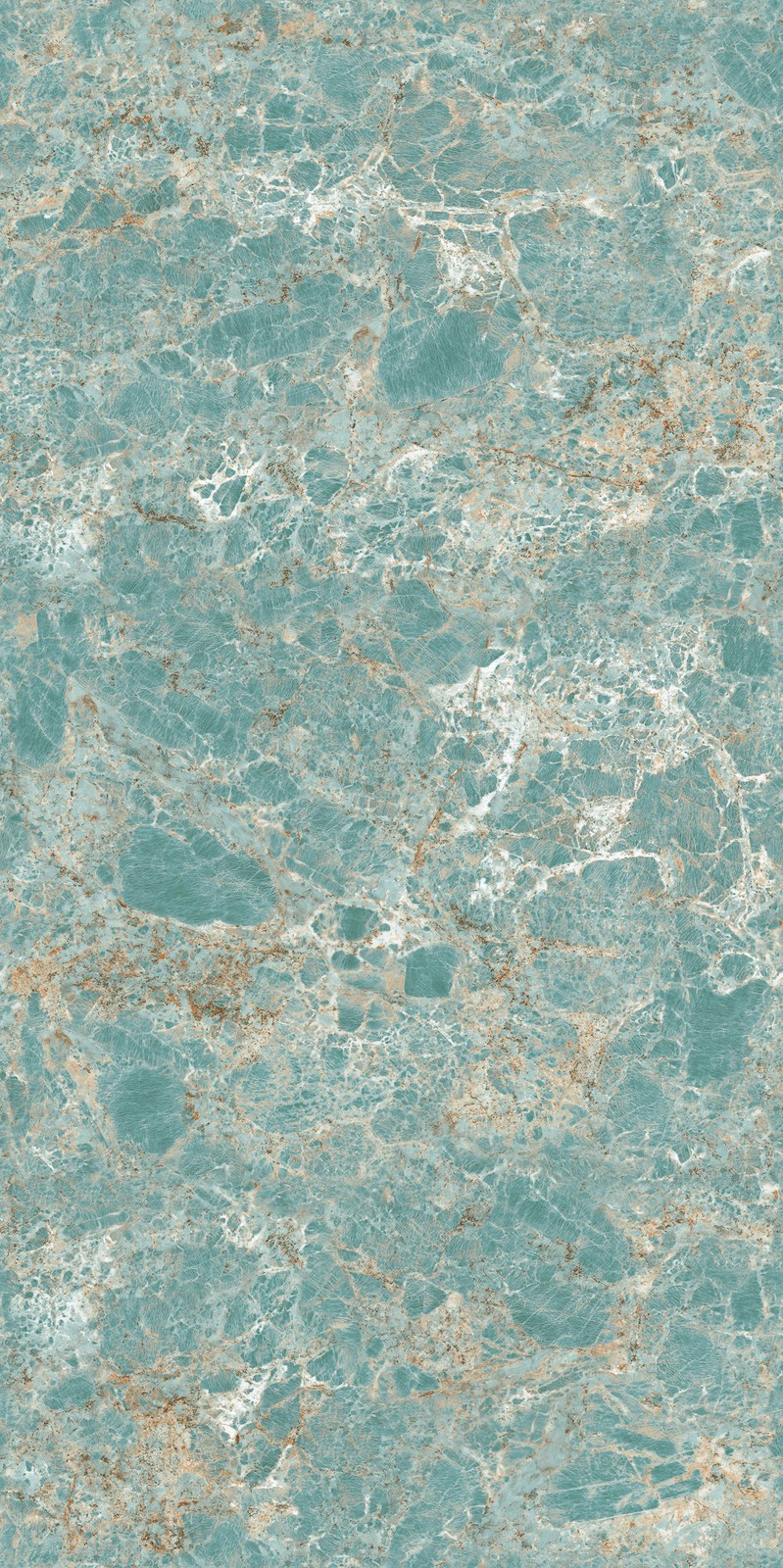 Amazonite Green Sintered Stone Slab in space