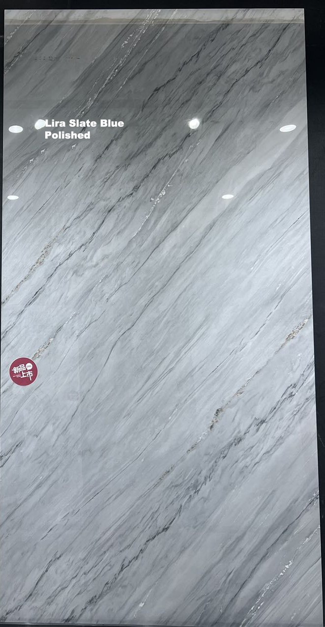 Lira Slate Blue Sintered Stone Slab view 3
