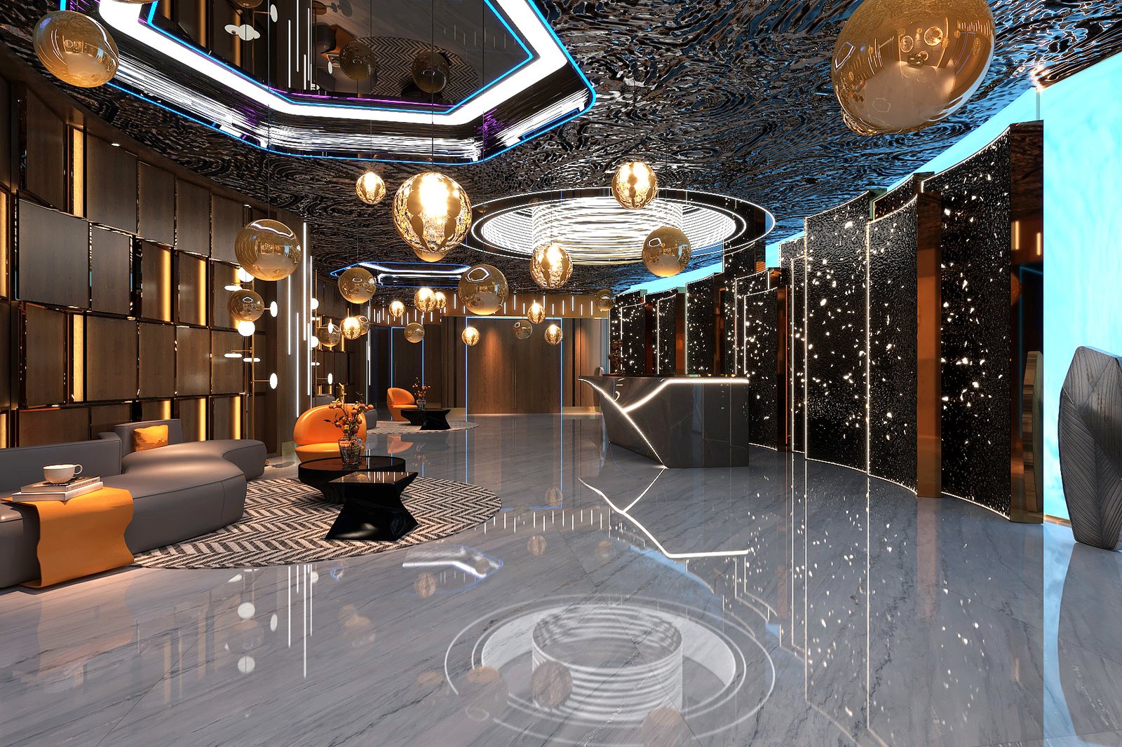 Lira Slate Blue Sintered Stone Slab product view