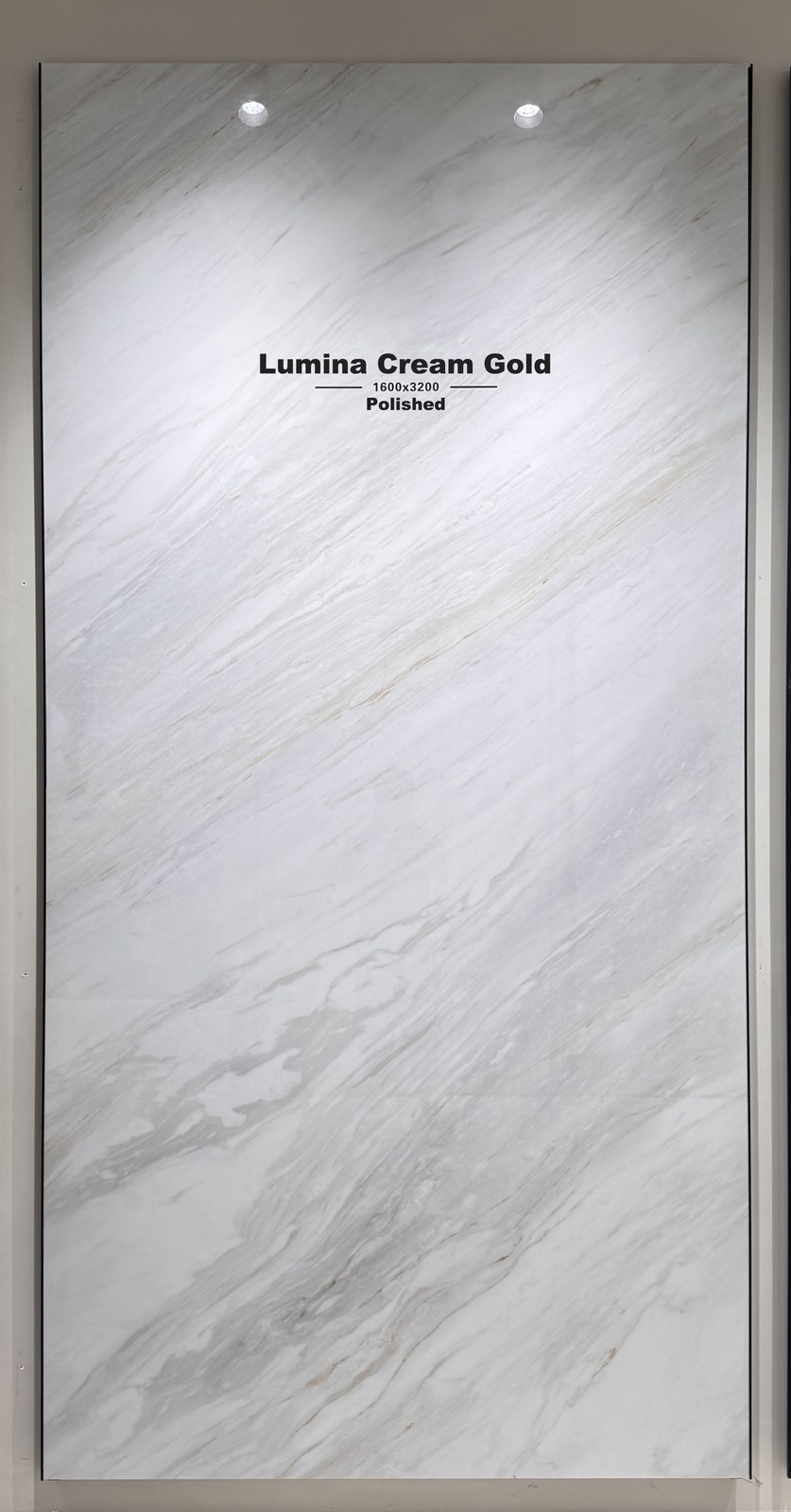 Lumina Cream Gold Sintered Stone Slab view 3