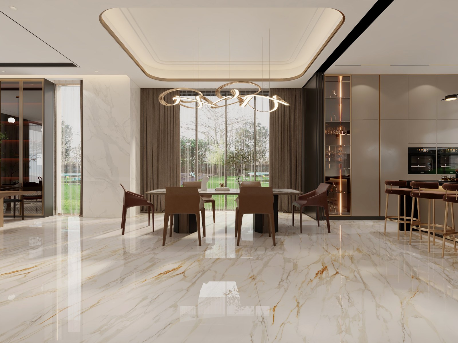 Premium Fishbelly Gold Sintered Stone Slab product view
