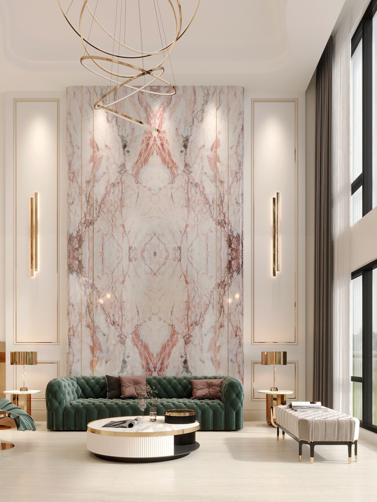 Roseite Sintered Stone Slab product view