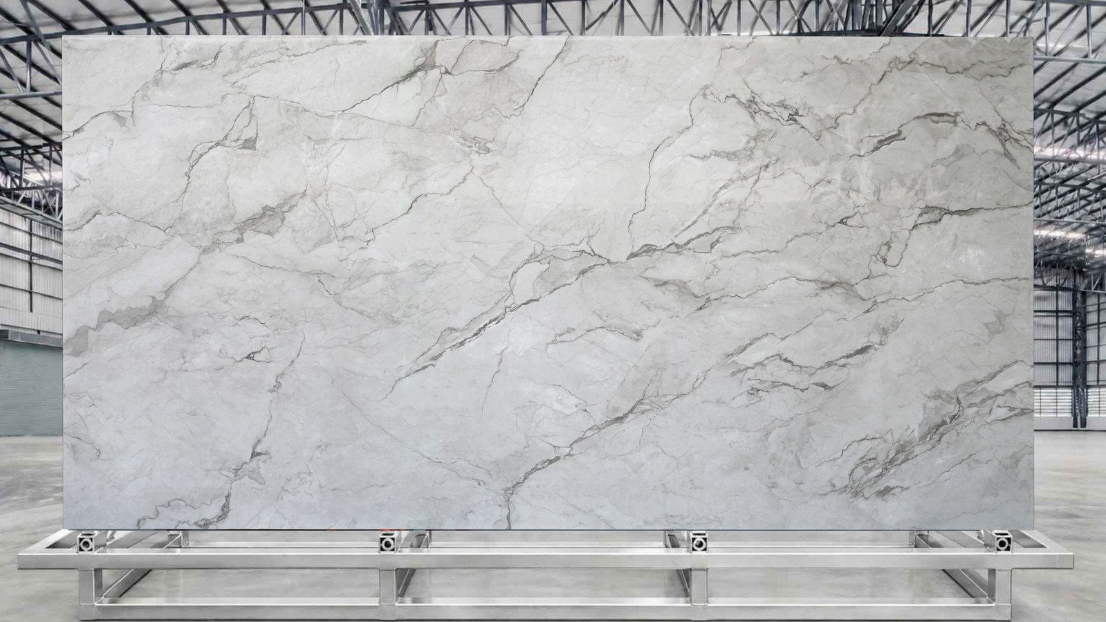 Camus White Sintered Stone Slab view 3
