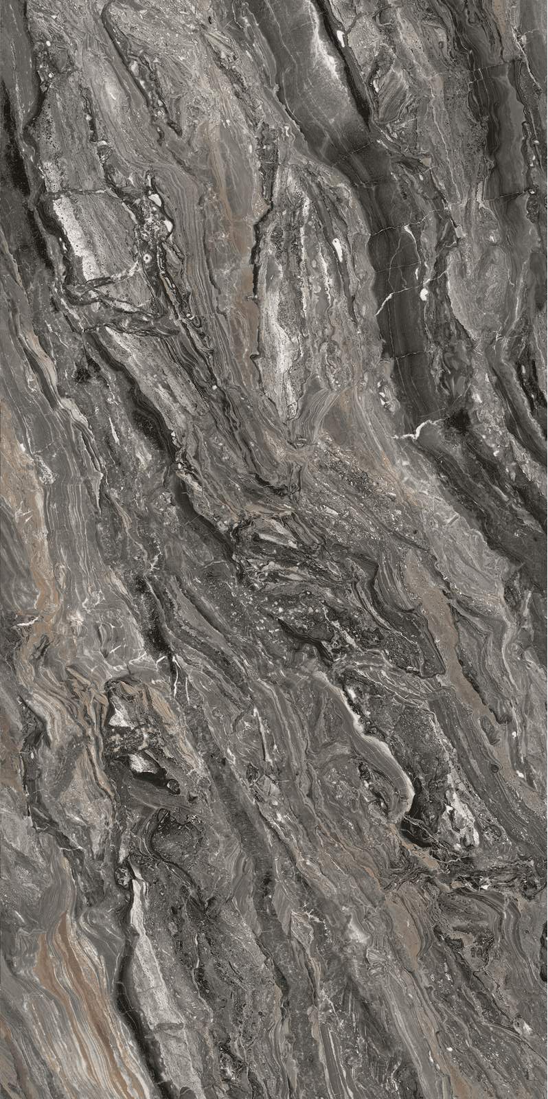 Venice Dark Brown Sintered Stone Slab in space