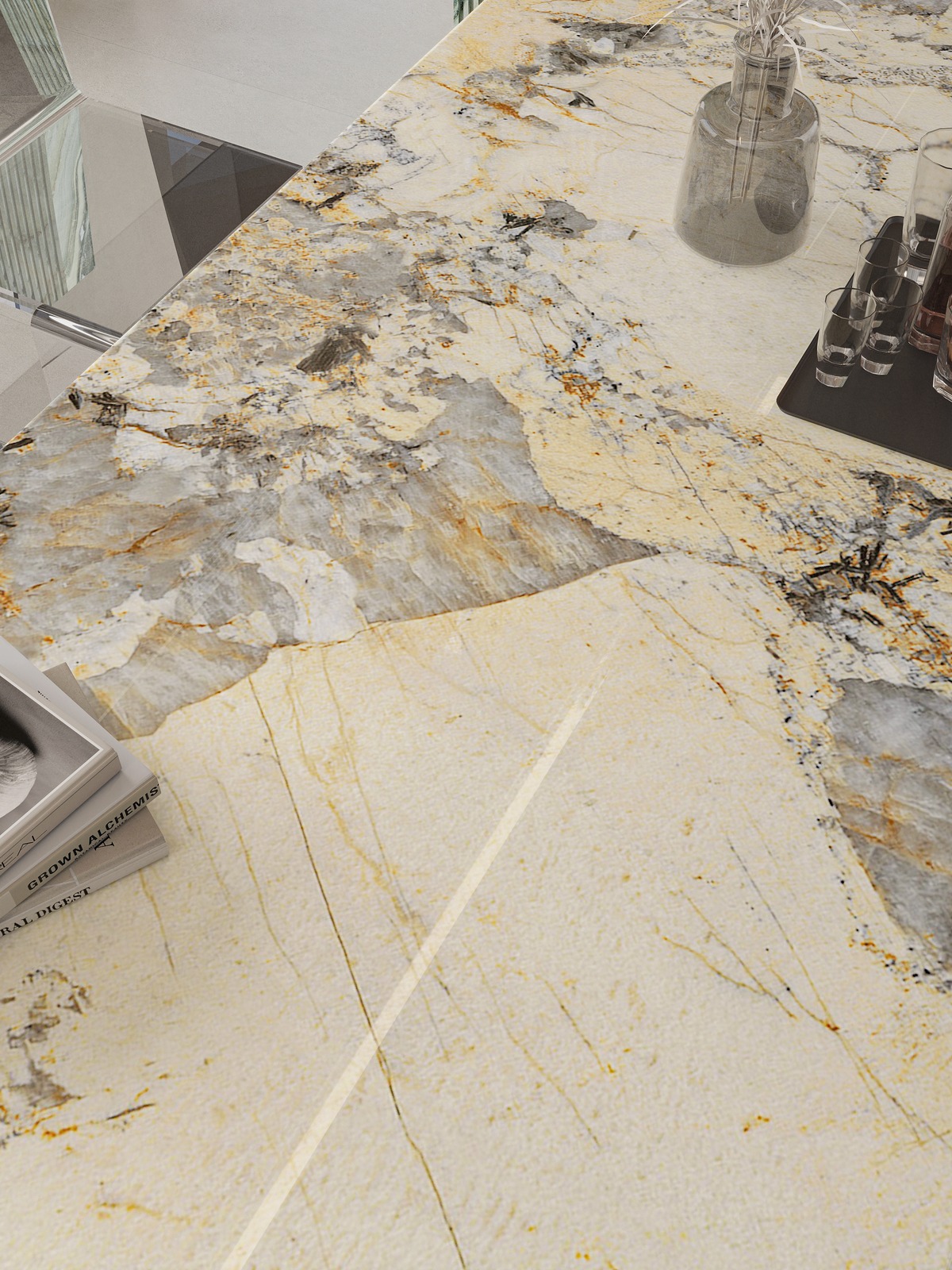 Golden Patagonia Sintered Stone Slab view 5