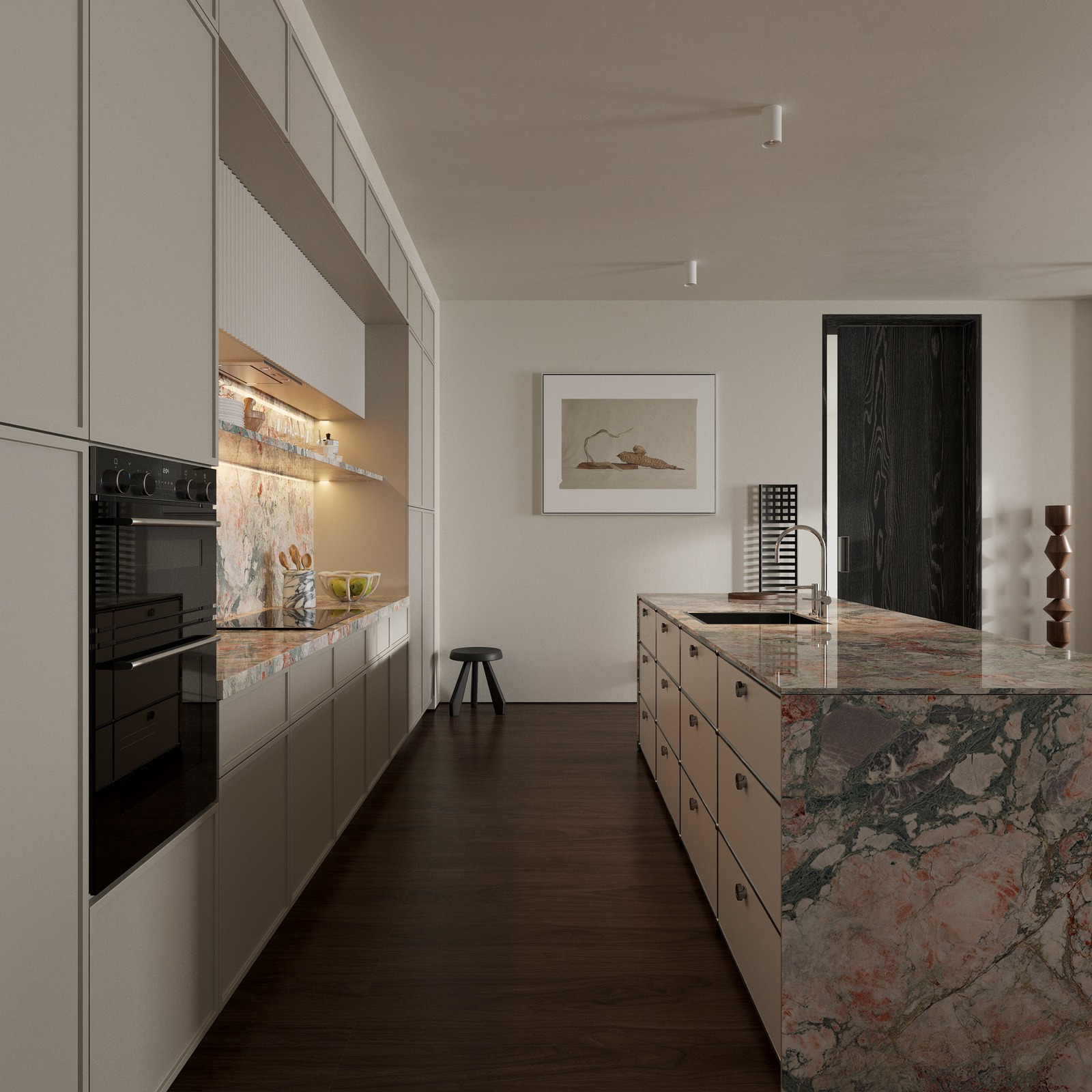 Pink Garden Sintered Stone Slab product view