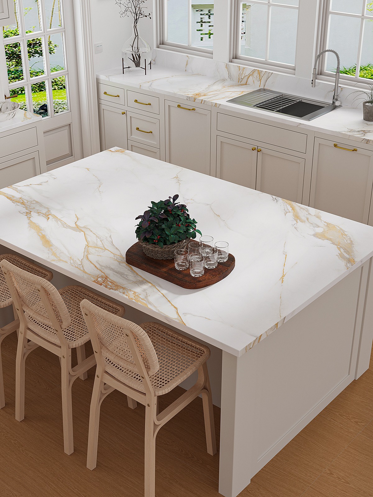Top Calacatta Gold Sintered Stone Slab product view