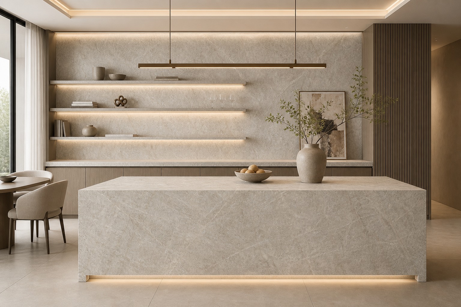 Brazian Taj Mahal Sintered Stone Slab product view