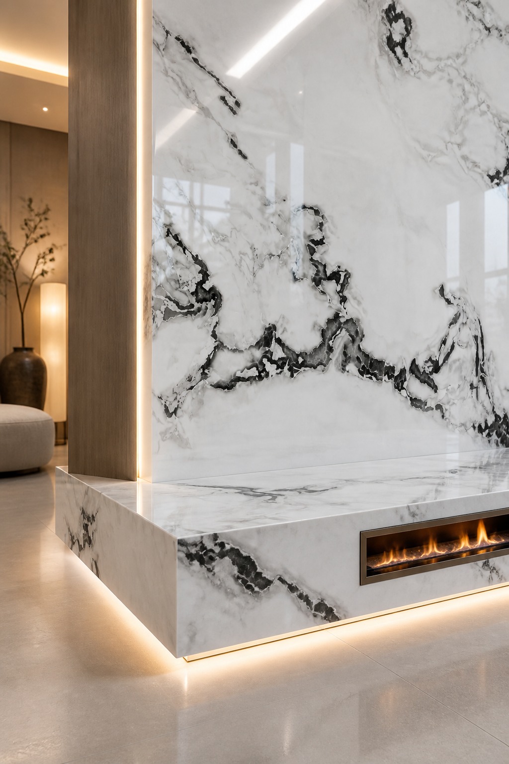 Fendi White-G Sintered Stone Slab product view