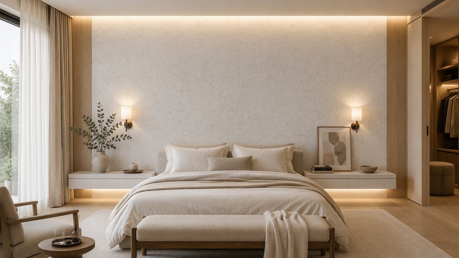 Fluffa Bianco Sintered Stone Slab product view