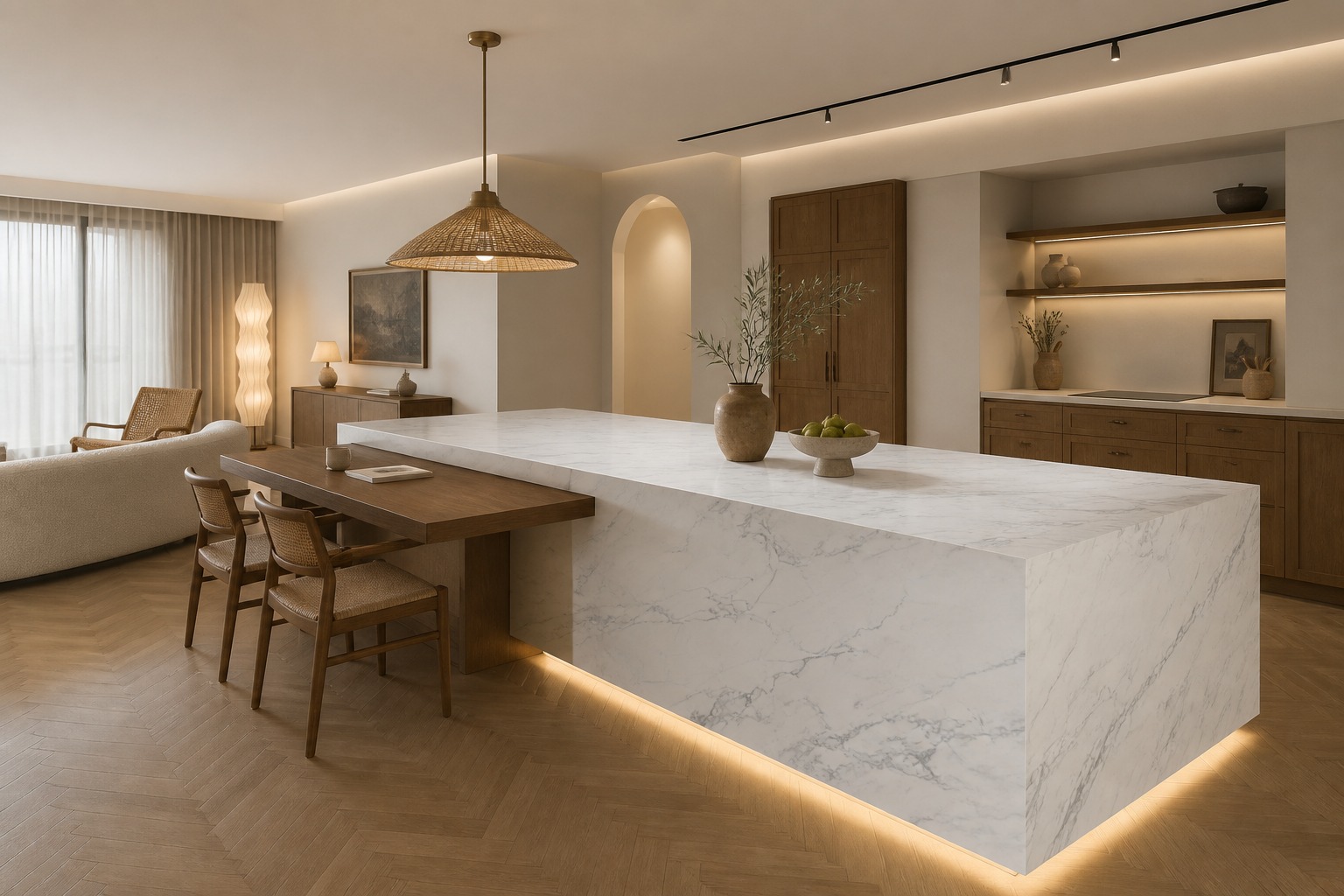 Lira Blanc Sintered Stone Slab product view