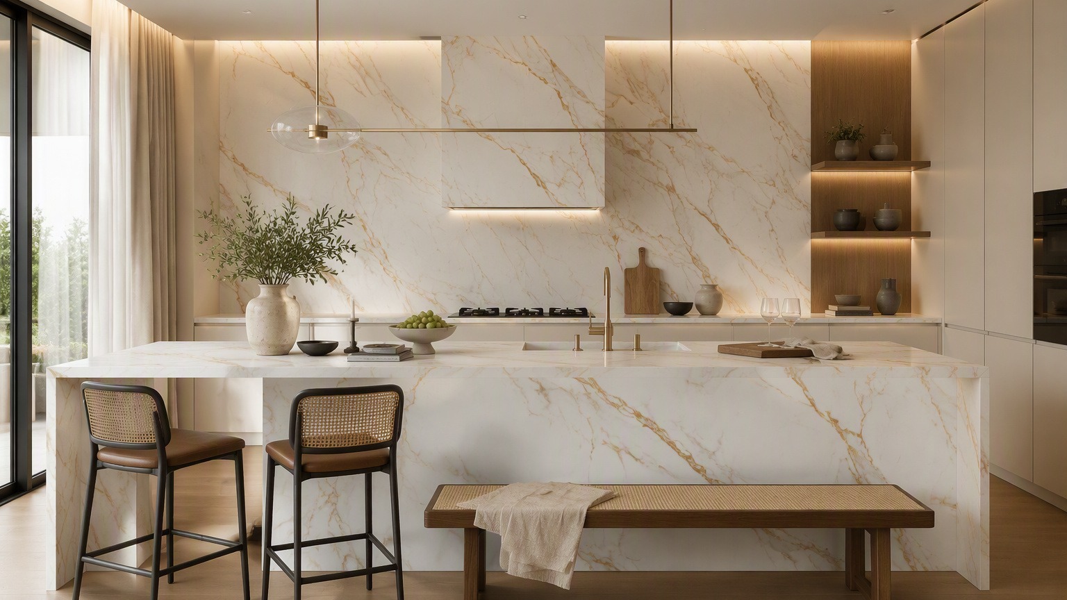 Sofitel Gold Sintered Stone Slab product view
