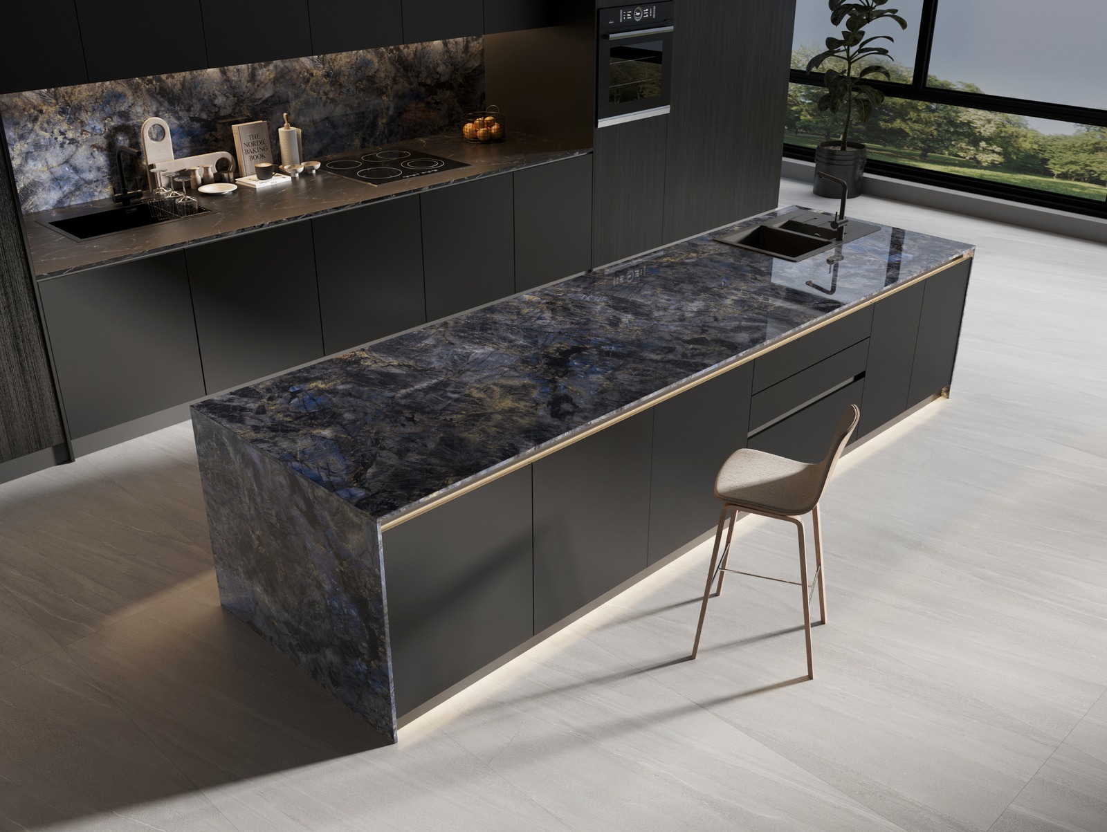 Azure Jade Sintered Stone Slab product view