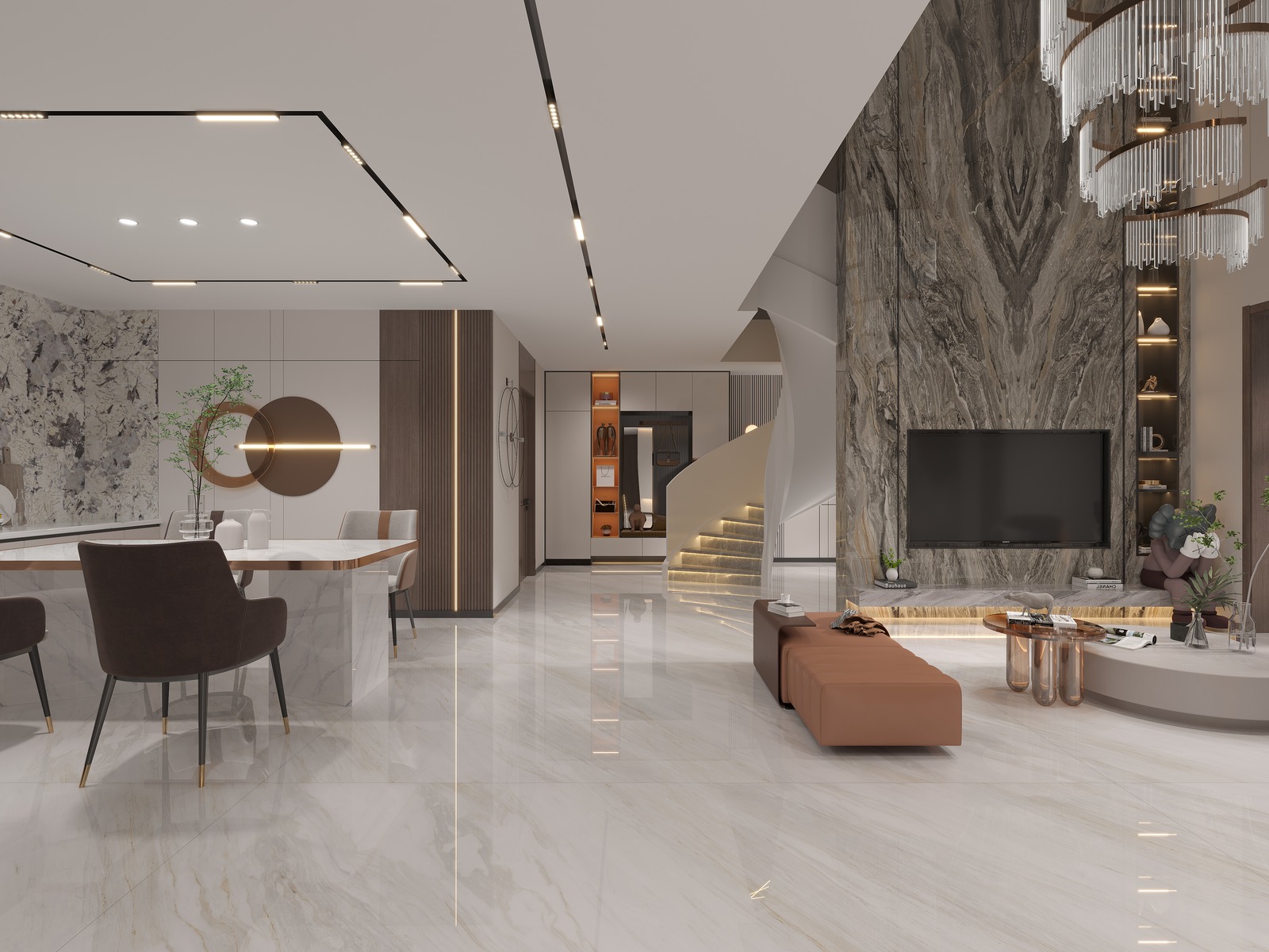 Lumina Cream Gold Sintered Stone Slab product view