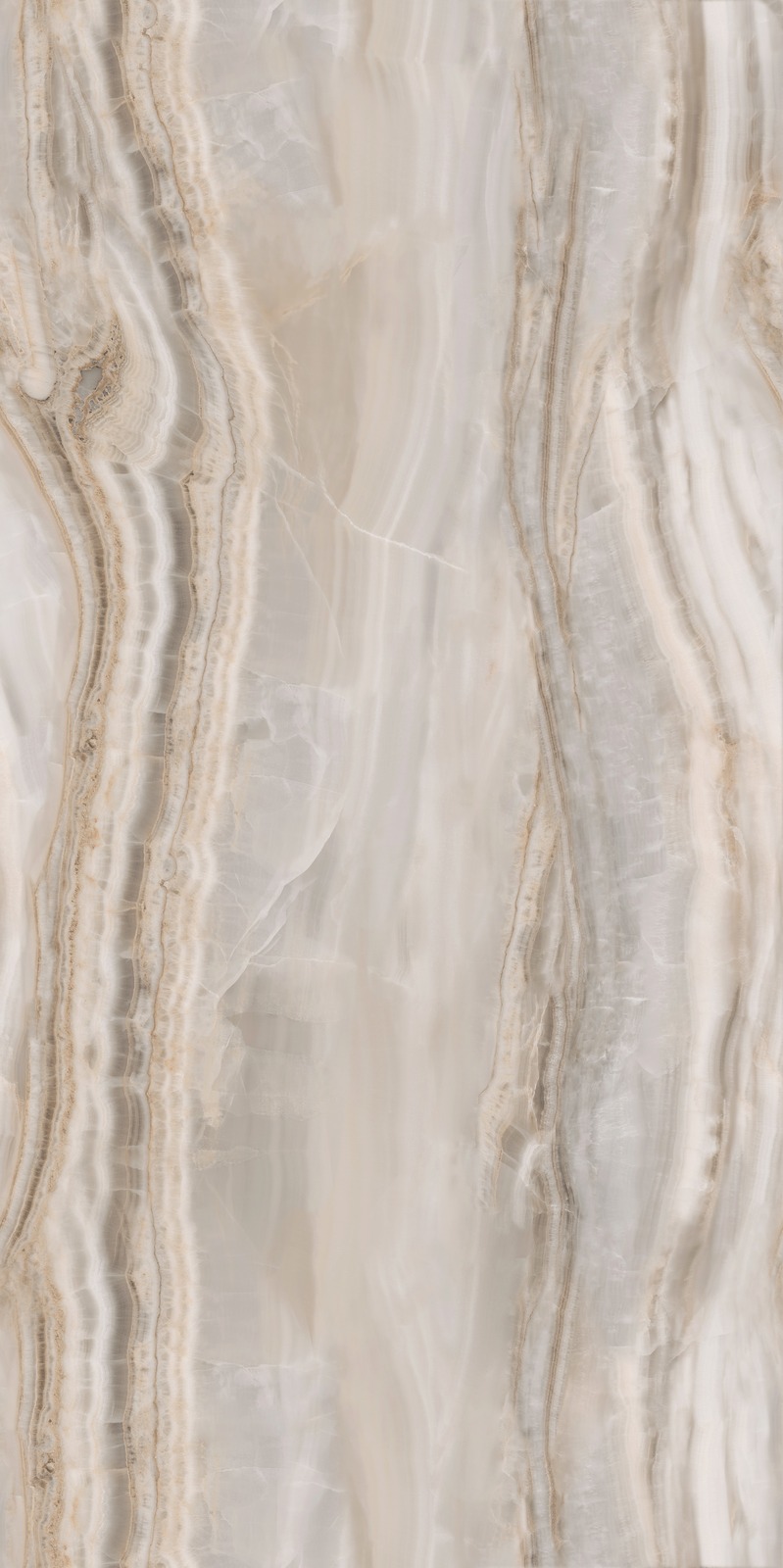 Crystal Onyx Sintered Stone Slab in space