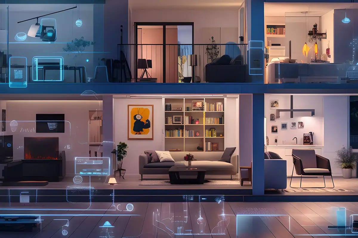 Vernetzte Geräte in einem Smart Home