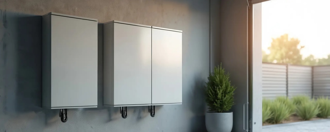 Technische Geräte in einer Garage
