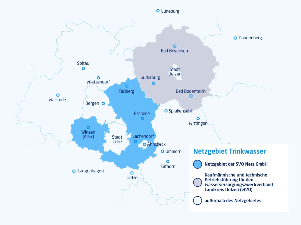 SVO Netz Netzgebiet Wasser