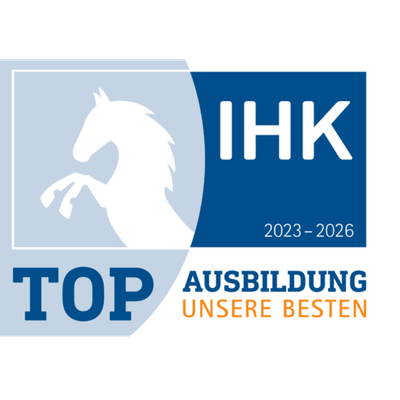 IHK-Zertifikat für TOP Ausbilder von 2023-2026.