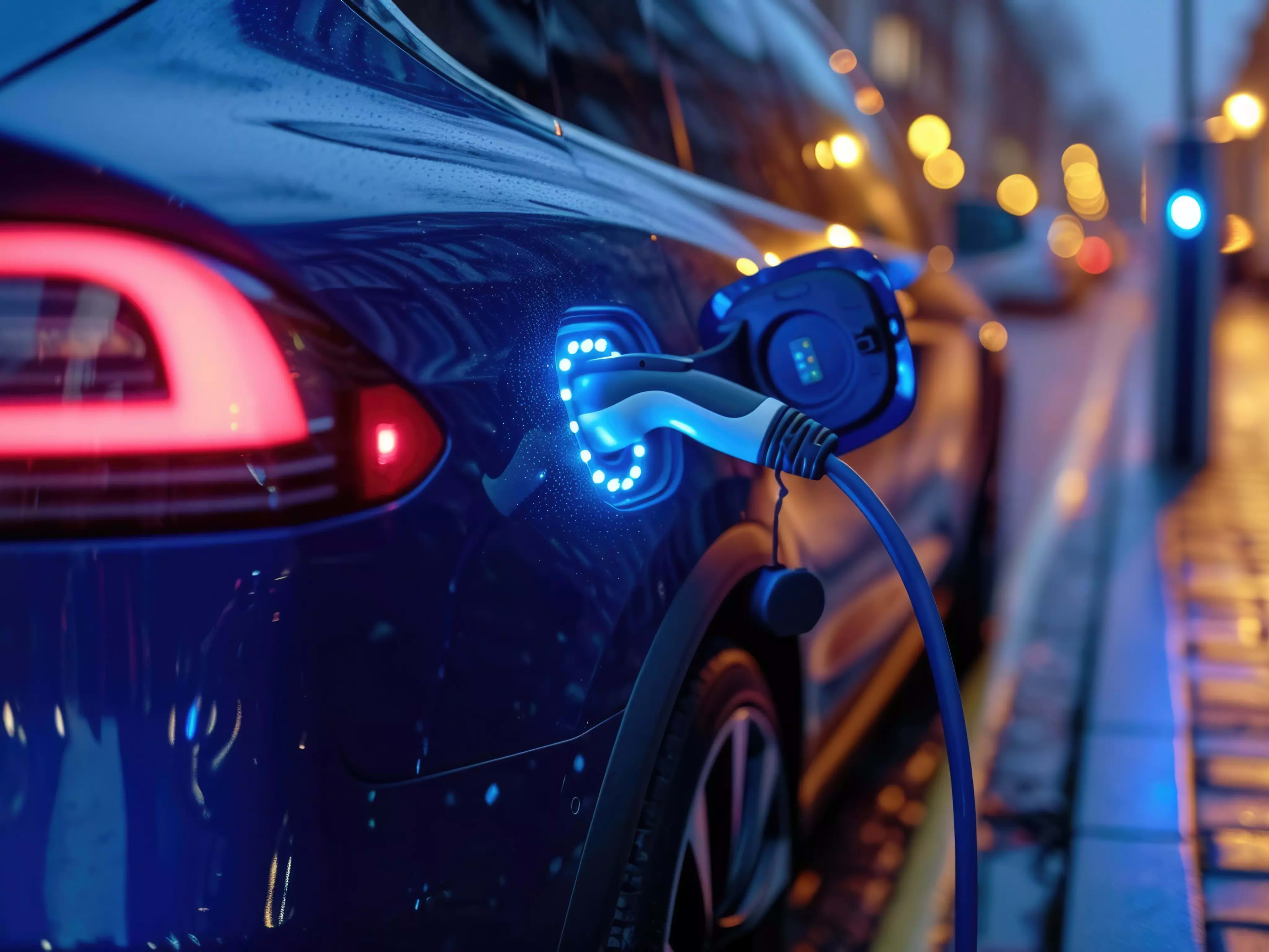 Elektroauto wird geladen